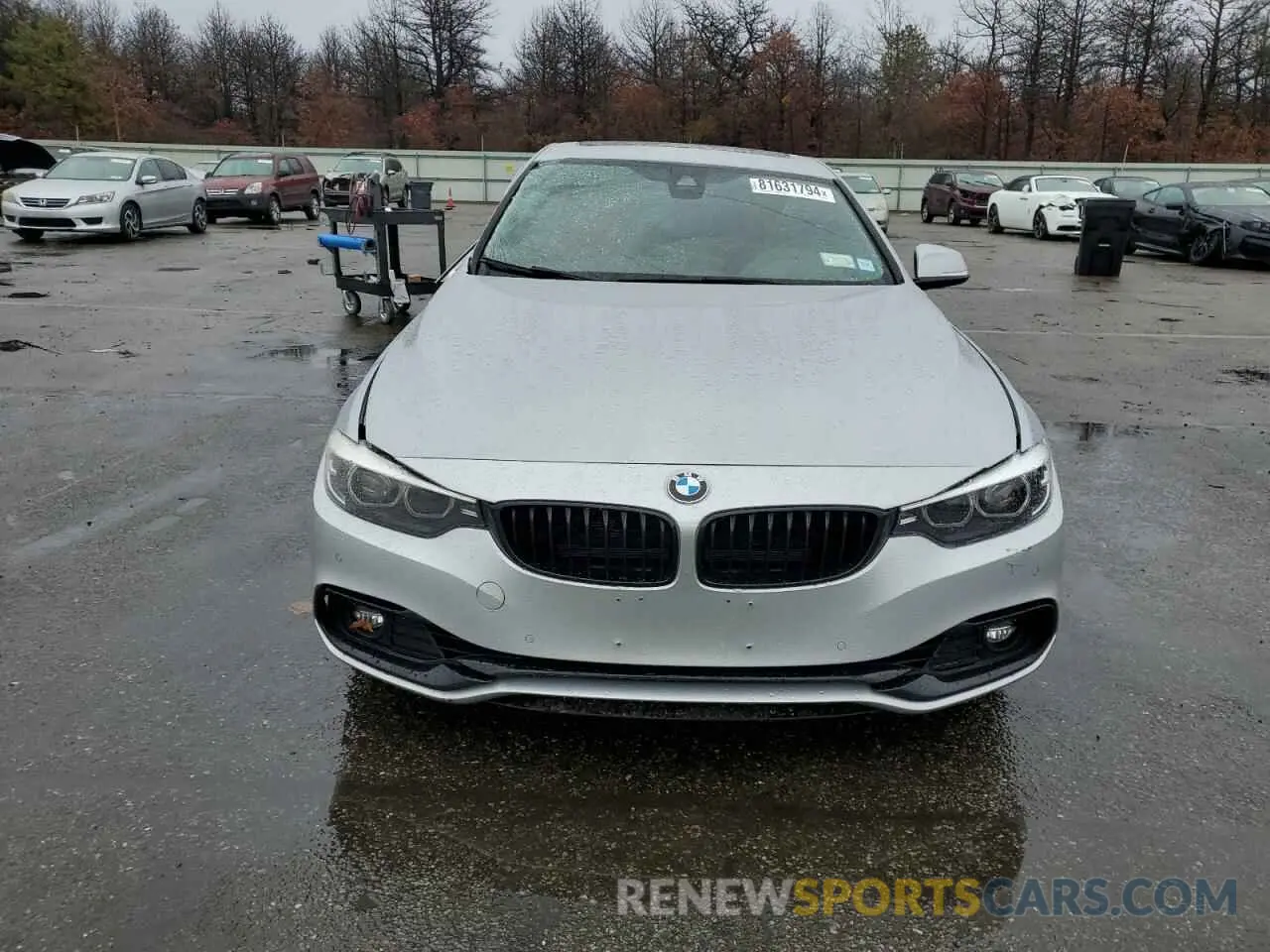 5 fotografías del automóvil dañado WBA4J1C08LBU68080 BMW 4 SERIES 2020