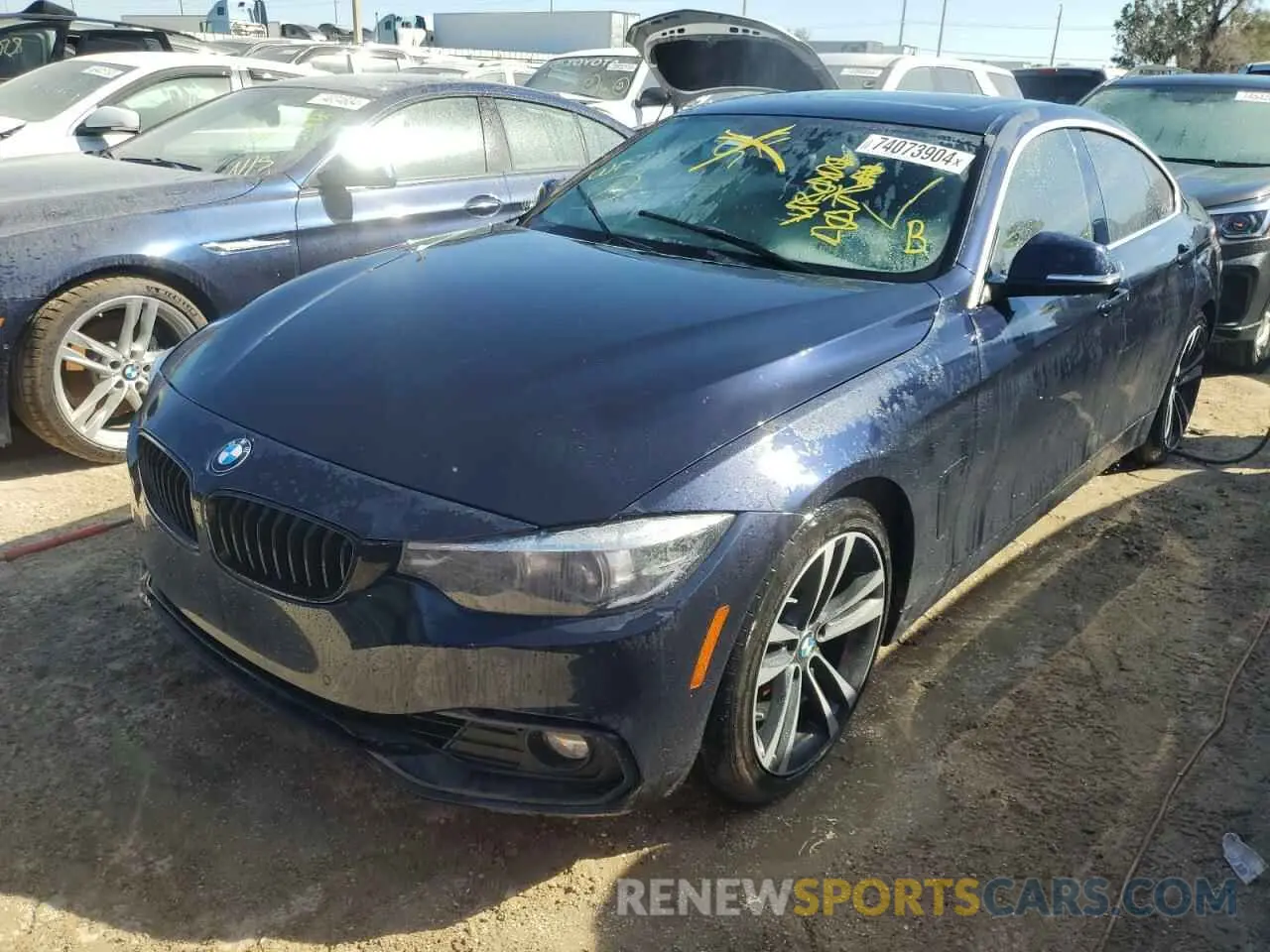 1 fotografías del automóvil dañado WBA4J1C09LCE54217 BMW 4 SERIES 2020