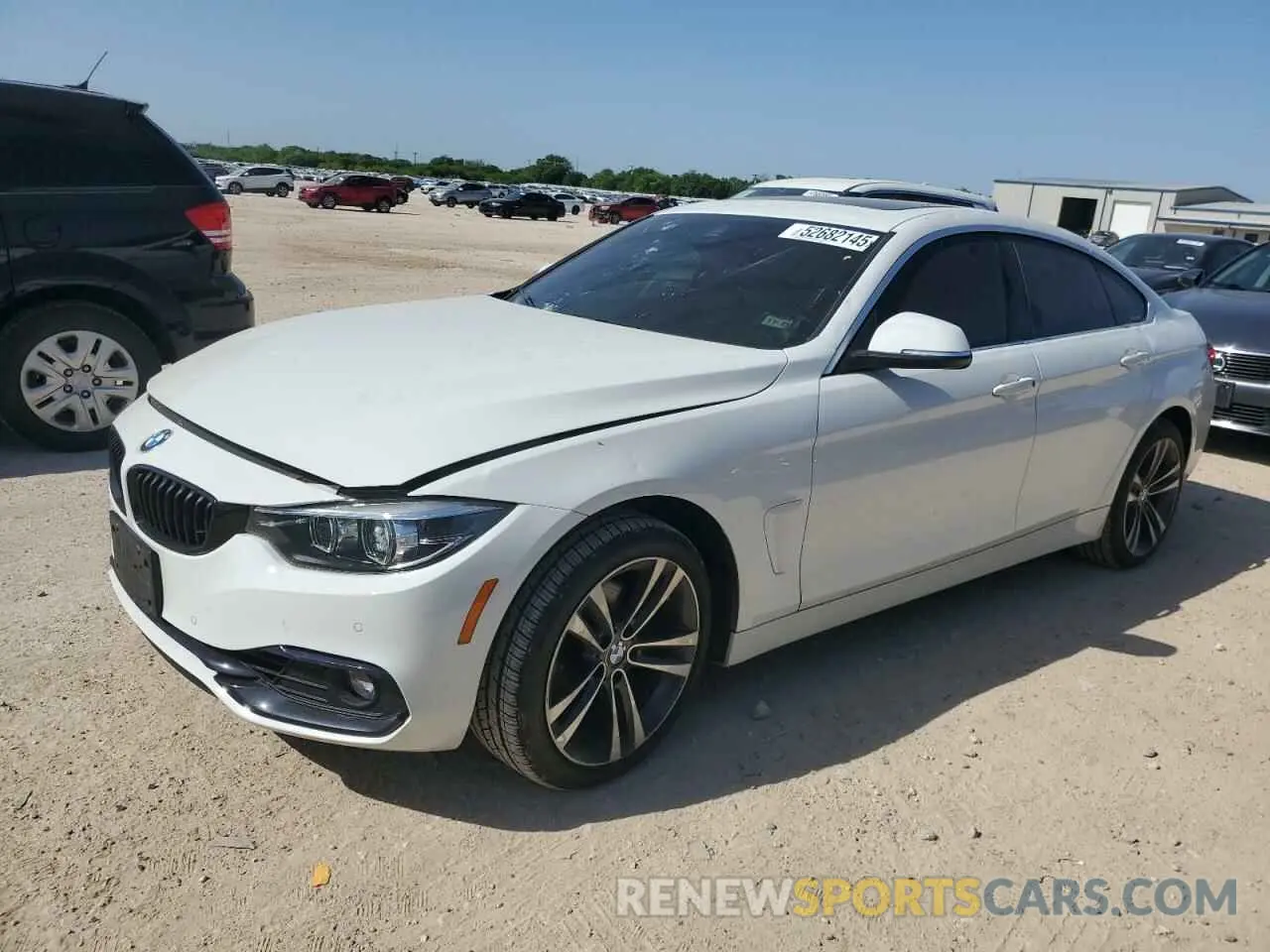 1 fotografías del automóvil dañado WBA4J3C04LBL11657 BMW 4 SERIES 2020