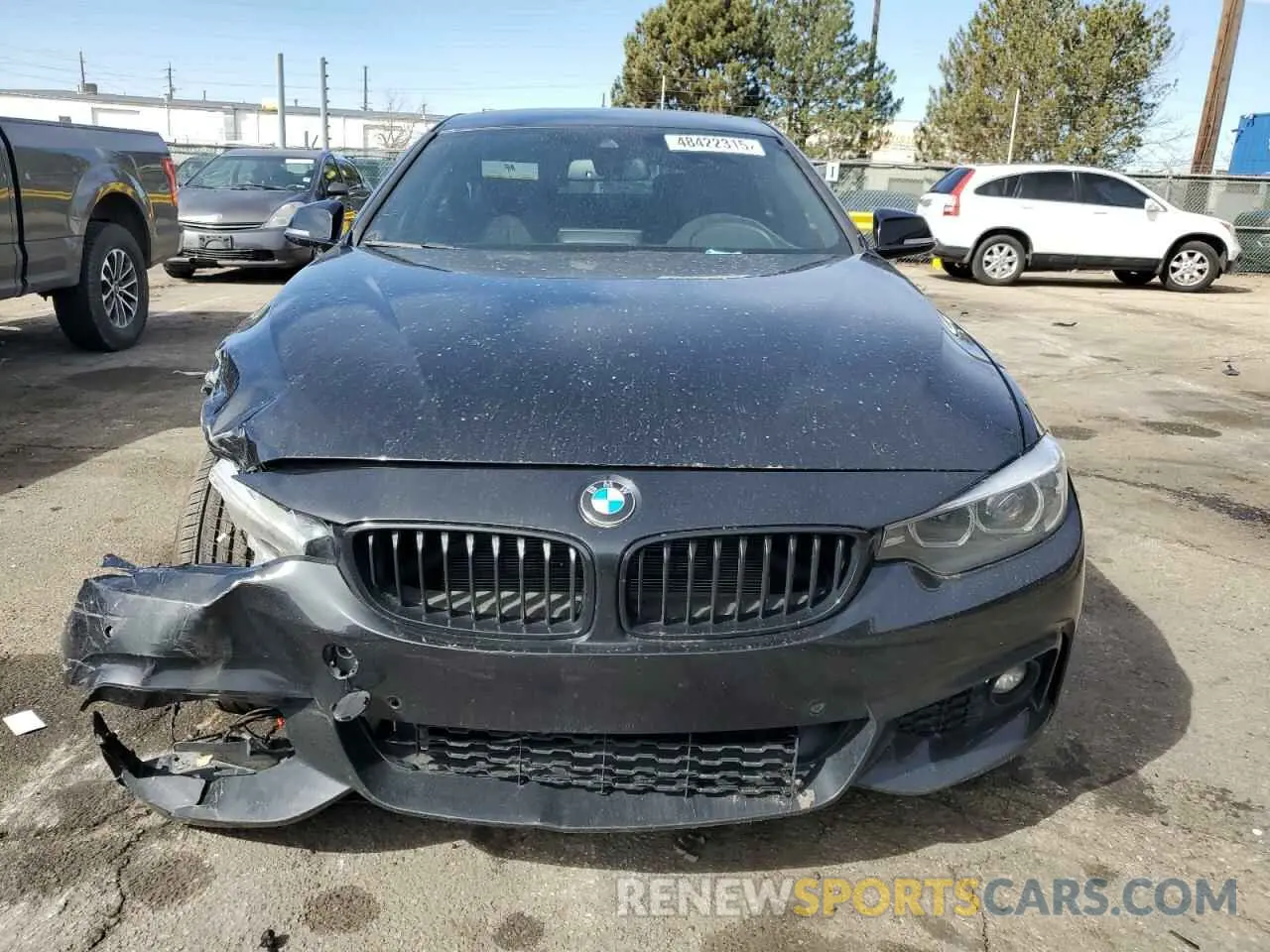 5 fotografías del automóvil dañado WBA4J3C09LBL11721 BMW 4 SERIES 2020
