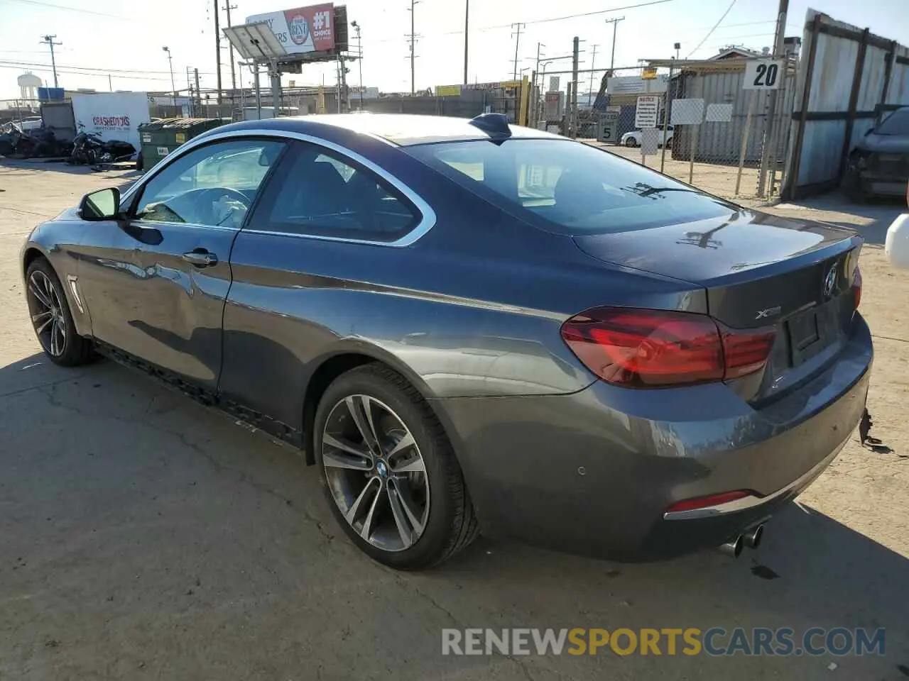 2 fotografías del automóvil dañado WBA4W5C07LFJ73859 BMW 4 SERIES 2020