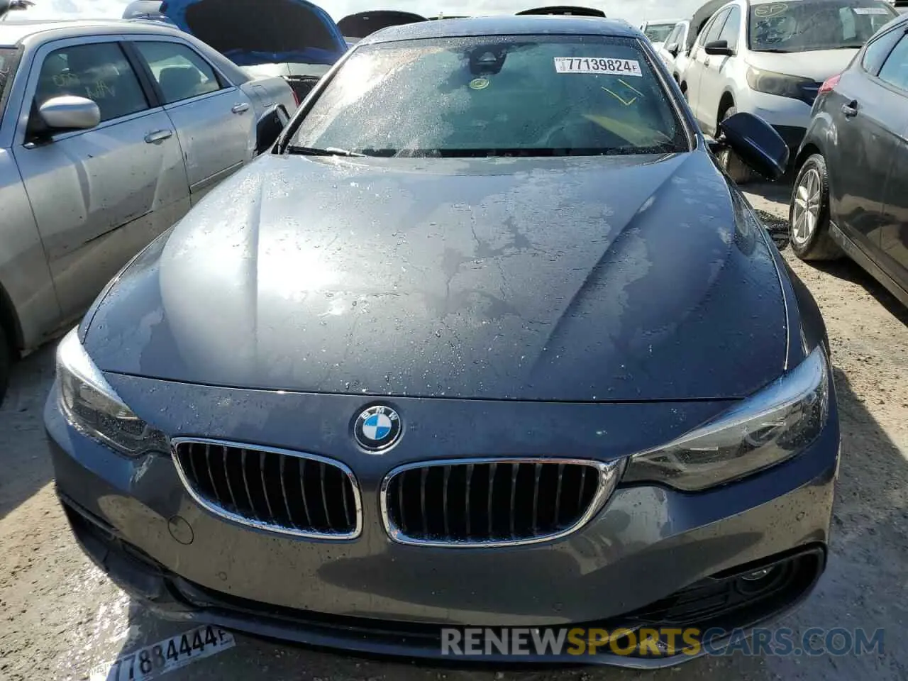5 fotografías del automóvil dañado WBA4Z1C01L5N92893 BMW 4 SERIES 2020