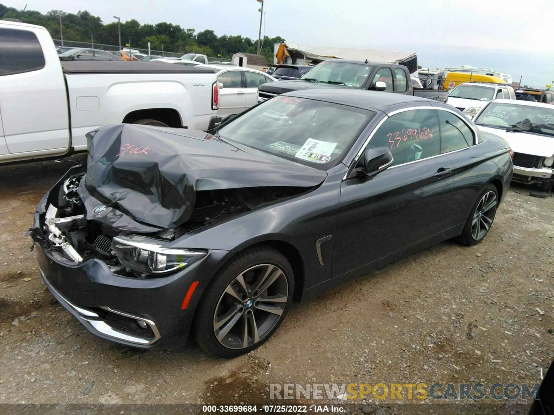 2 fotografías del automóvil dañado WBA4Z3C0XL5R17505 BMW 4 SERIES 2020