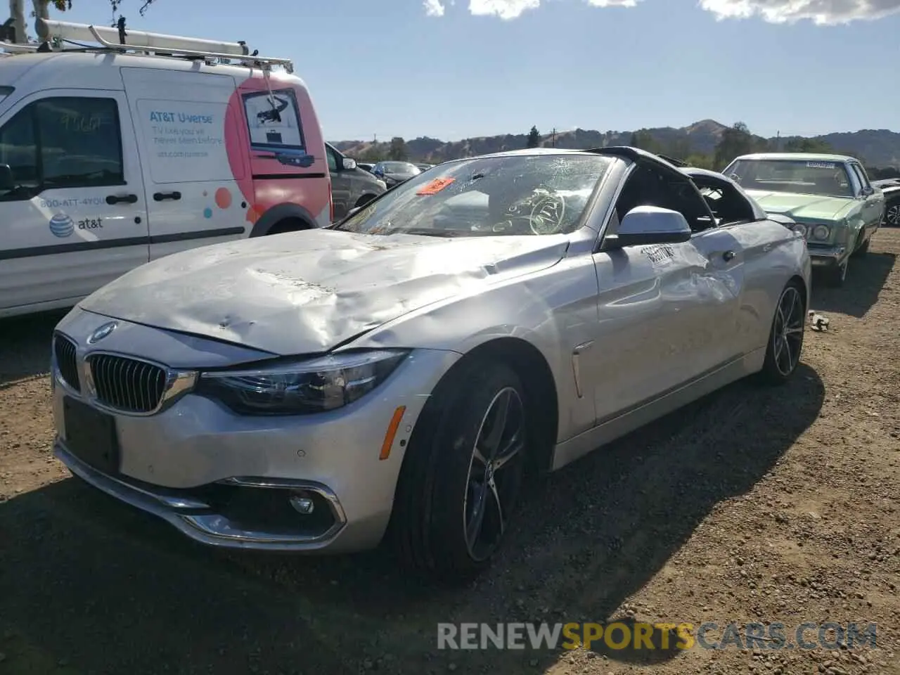 2 fotografías del automóvil dañado WBA4Z7C05L5N04673 BMW 4 SERIES 2020