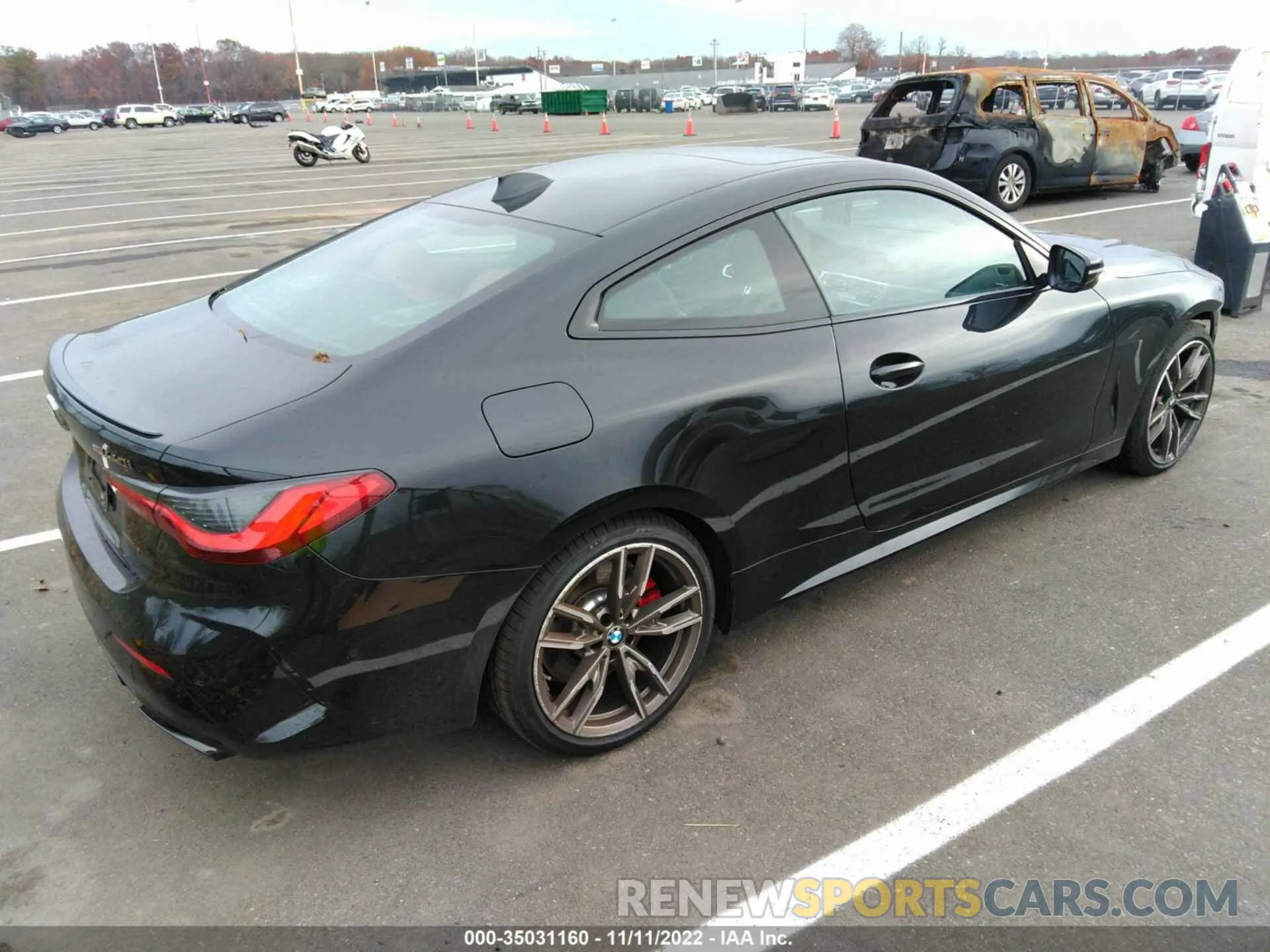 4 fotografías del automóvil dañado WBA13AR06MCF61554 BMW 4 SERIES 2021