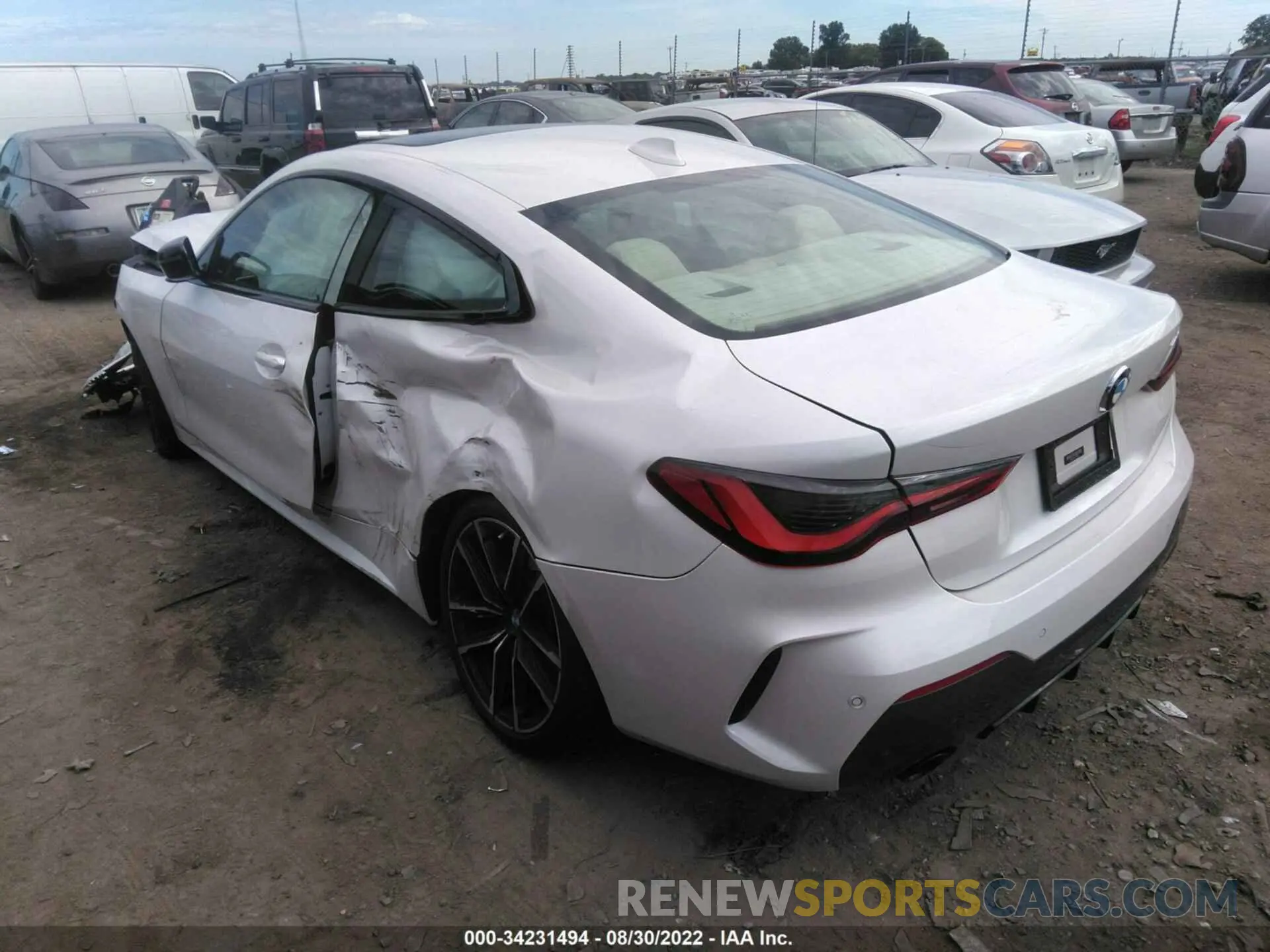 3 fotografías del automóvil dañado WBA53AP00MCF74661 BMW 4 SERIES 2021