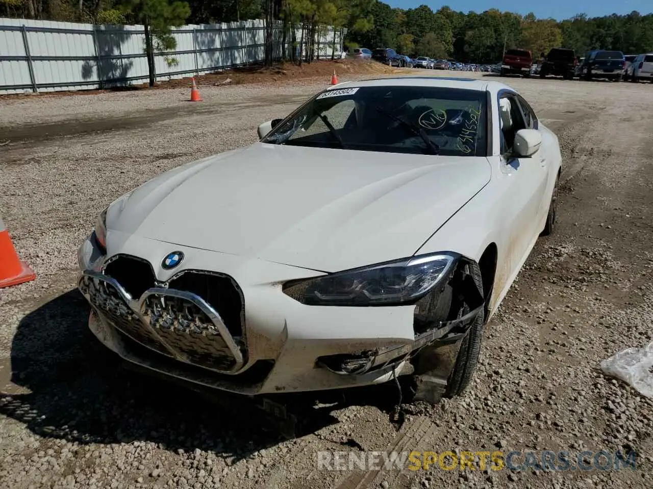 2 fotografías del automóvil dañado WBA53AP00MCG18075 BMW 4 SERIES 2021