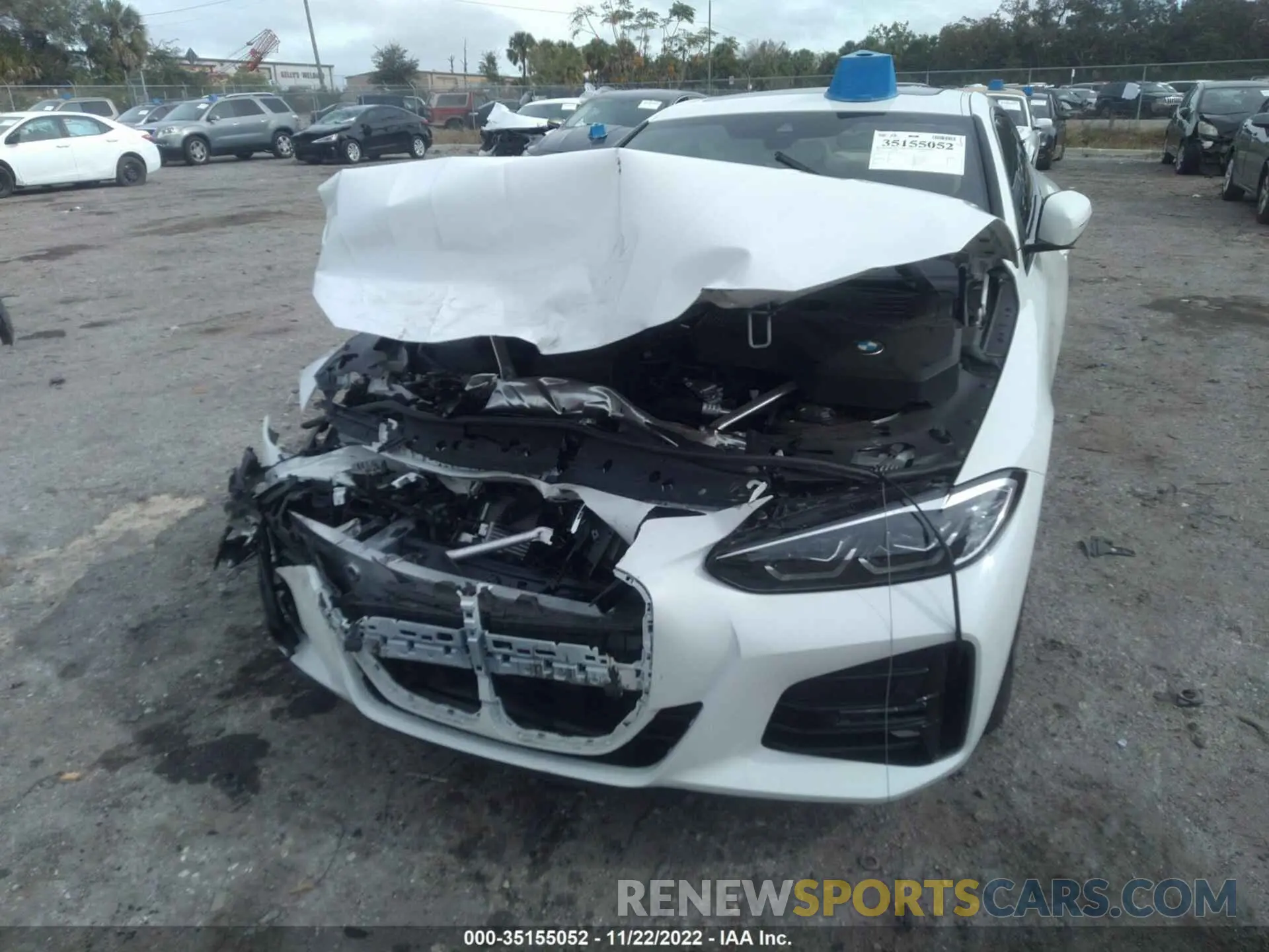 6 fotografías del automóvil dañado WBA53AP01MCF81828 BMW 4 SERIES 2021