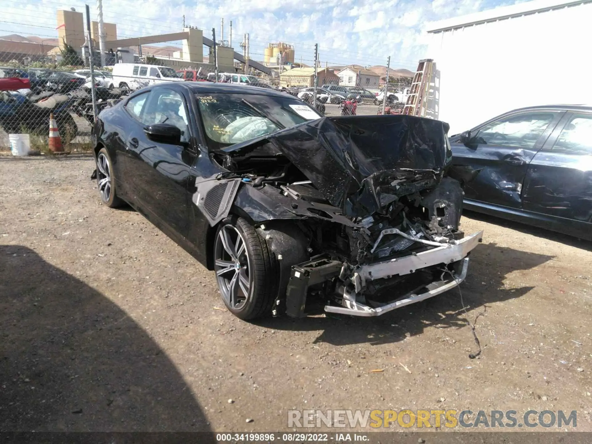 1 fotografías del automóvil dañado WBA53AP01MCF99181 BMW 4 SERIES 2021