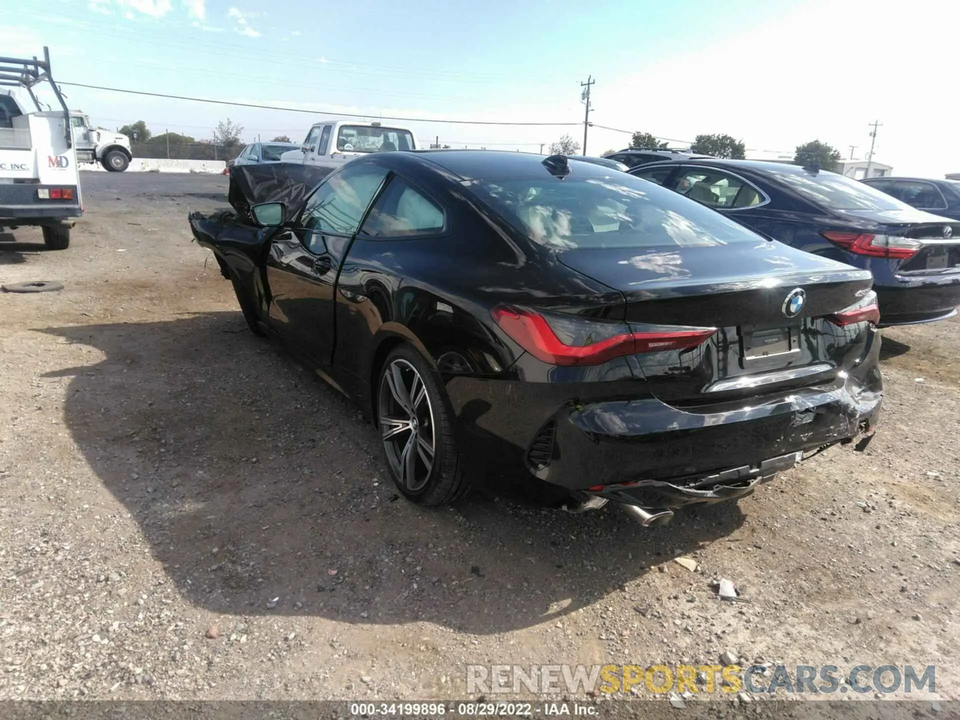 3 fotografías del automóvil dañado WBA53AP01MCF99181 BMW 4 SERIES 2021