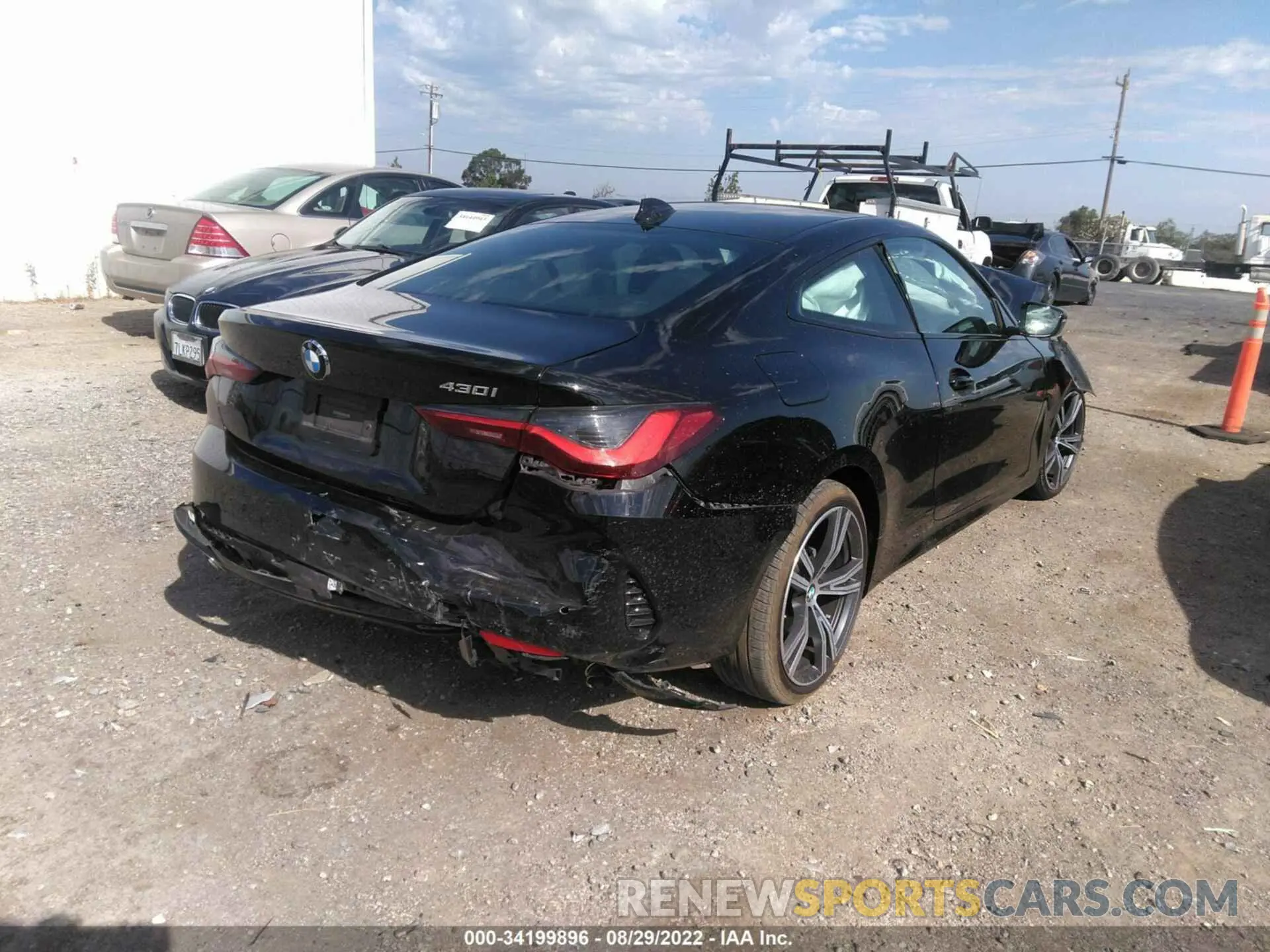 4 fotografías del automóvil dañado WBA53AP01MCF99181 BMW 4 SERIES 2021