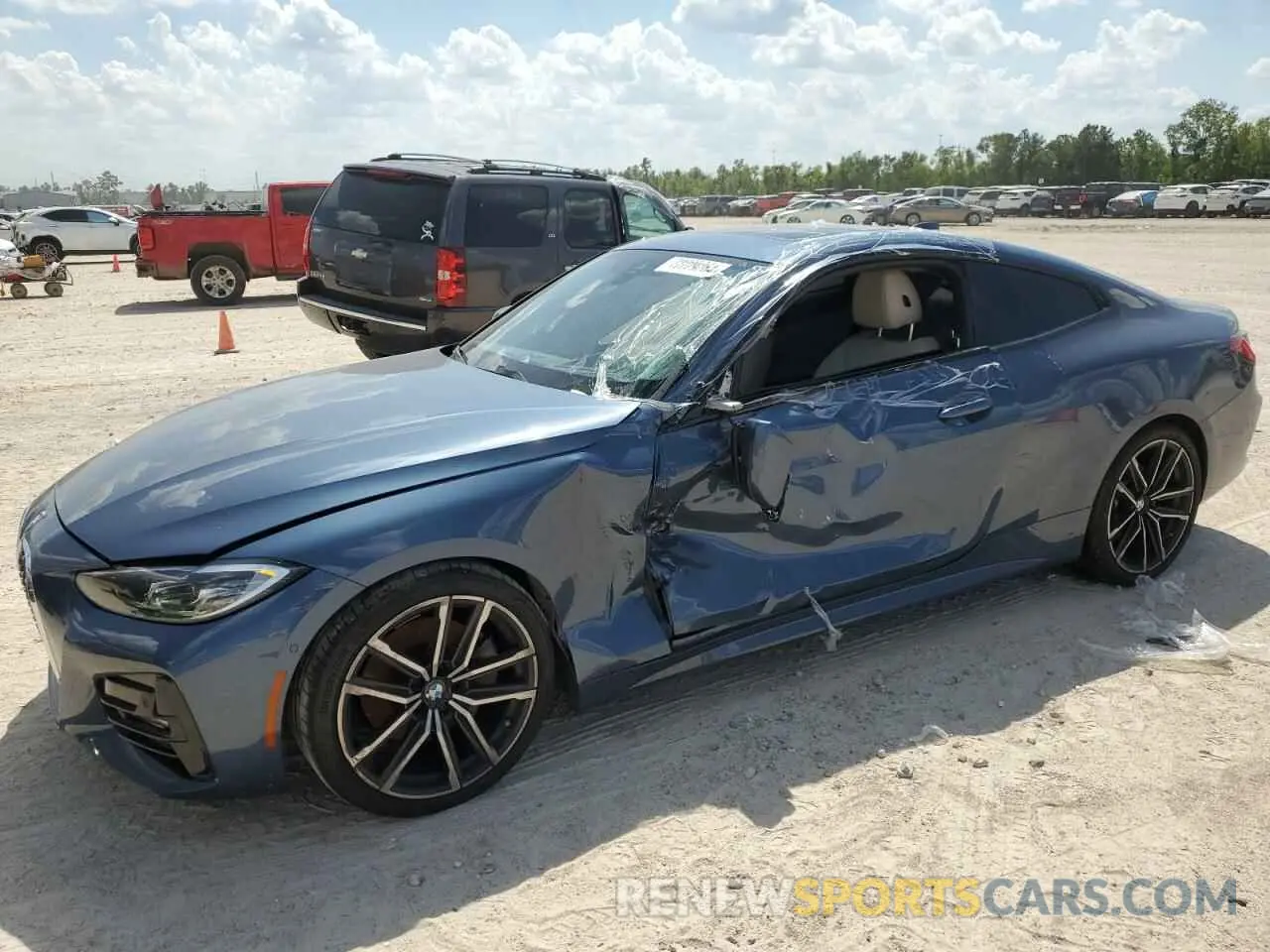 1 fotografías del automóvil dañado WBA53AP07MCF42936 BMW 4 SERIES 2021