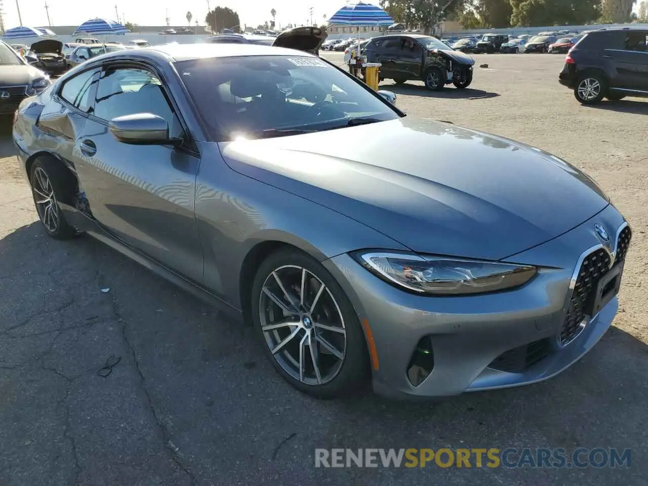 4 fotografías del automóvil dañado WBA53AP07MCG01340 BMW 4 SERIES 2021