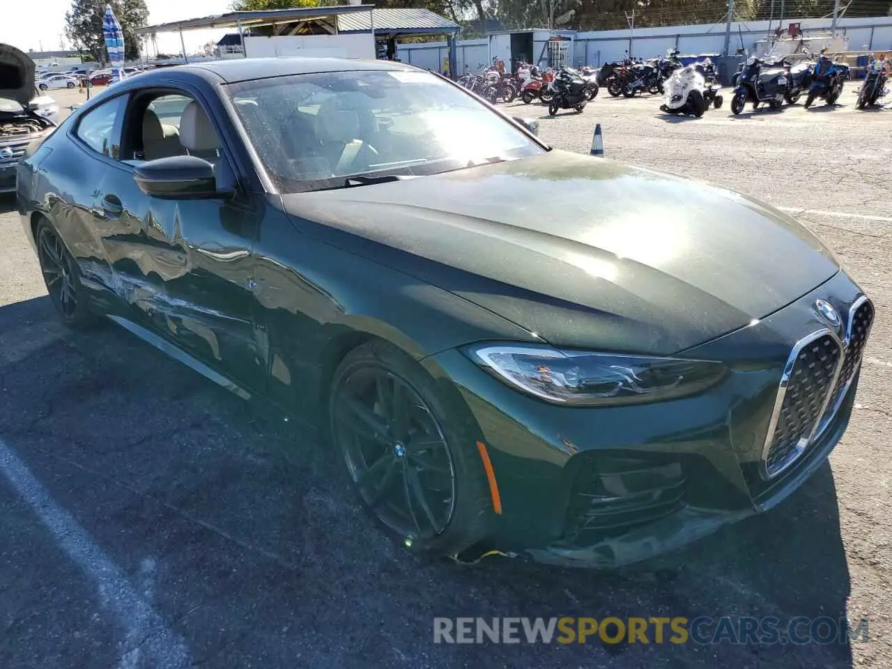 4 fotografías del automóvil dañado WBA53AP07MCG39926 BMW 4 SERIES 2021