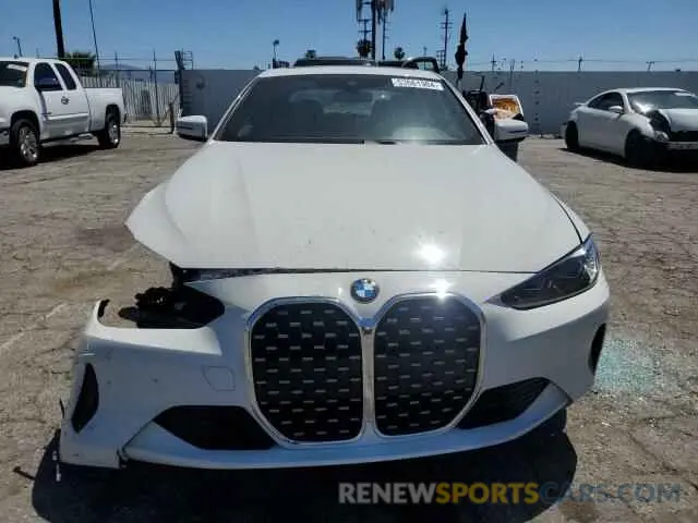 5 fotografías del automóvil dañado WBA53AP09MCG29916 BMW 4 SERIES 2021