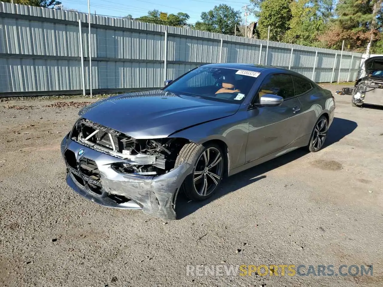 1 fotografías del automóvil dañado WBA53AP0XMCG66960 BMW 4 SERIES 2021