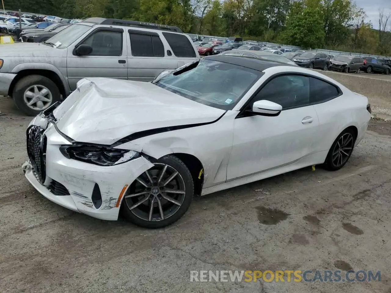 1 fotografías del automóvil dañado WBA73AP06MCF95409 BMW 4 SERIES 2021