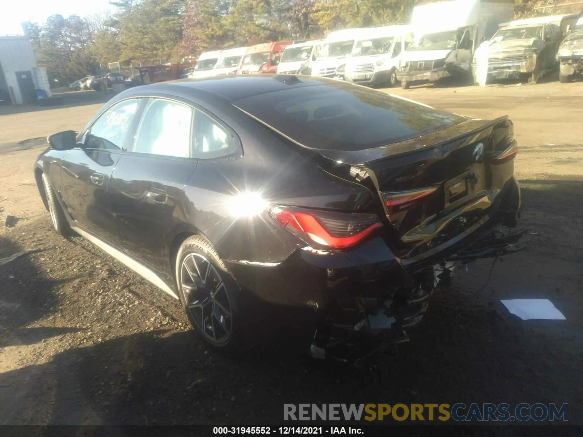 3 fotografías del automóvil dañado WBA13AW04NFL83385 BMW 4 SERIES 2022