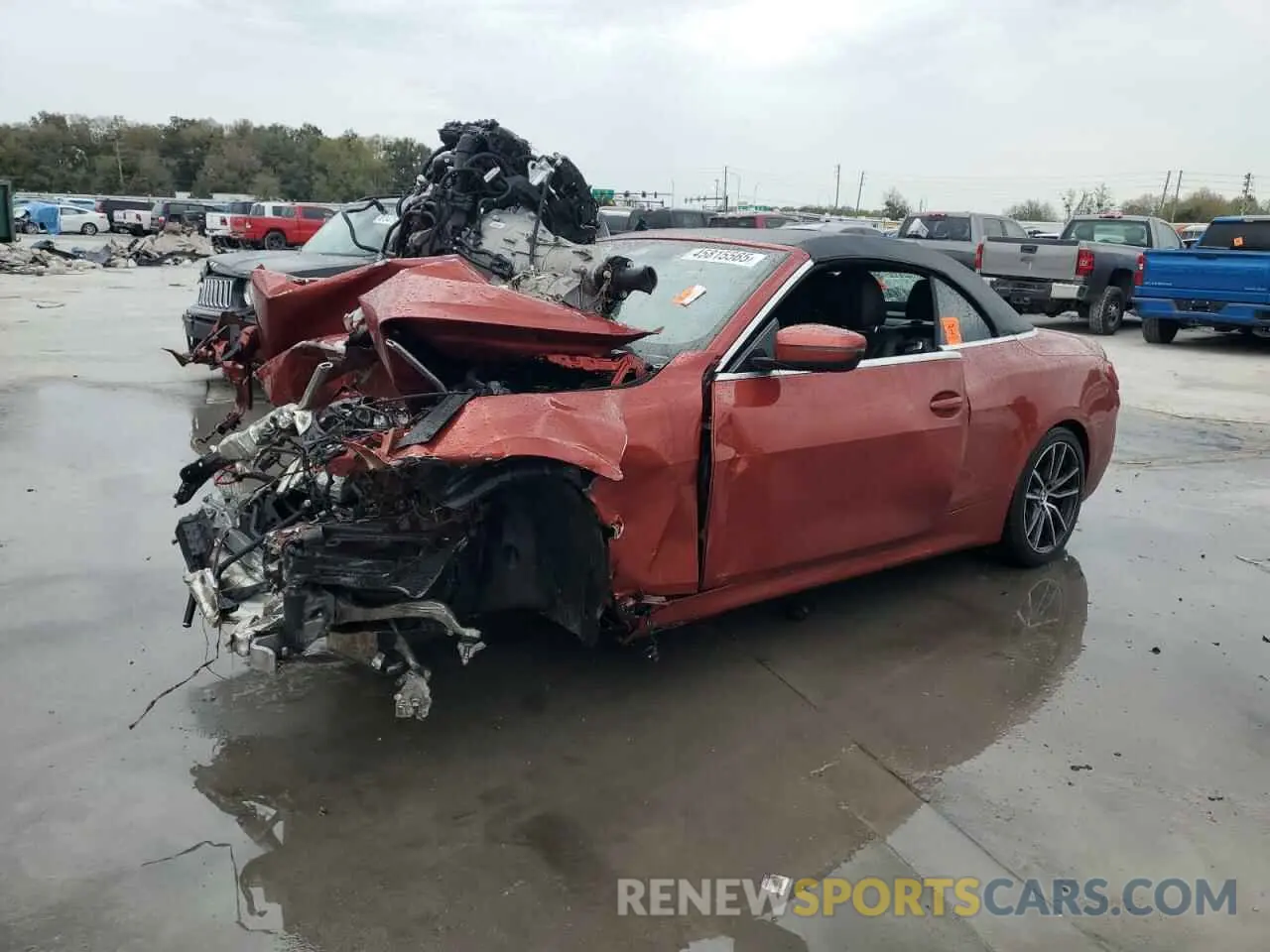 1 fotografías del automóvil dañado WBA23AT04NCK24960 BMW 4 SERIES 2022