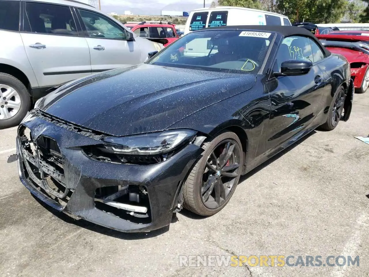 2 fotografías del automóvil dañado WBA23AT07NCH83244 BMW 4 SERIES 2022