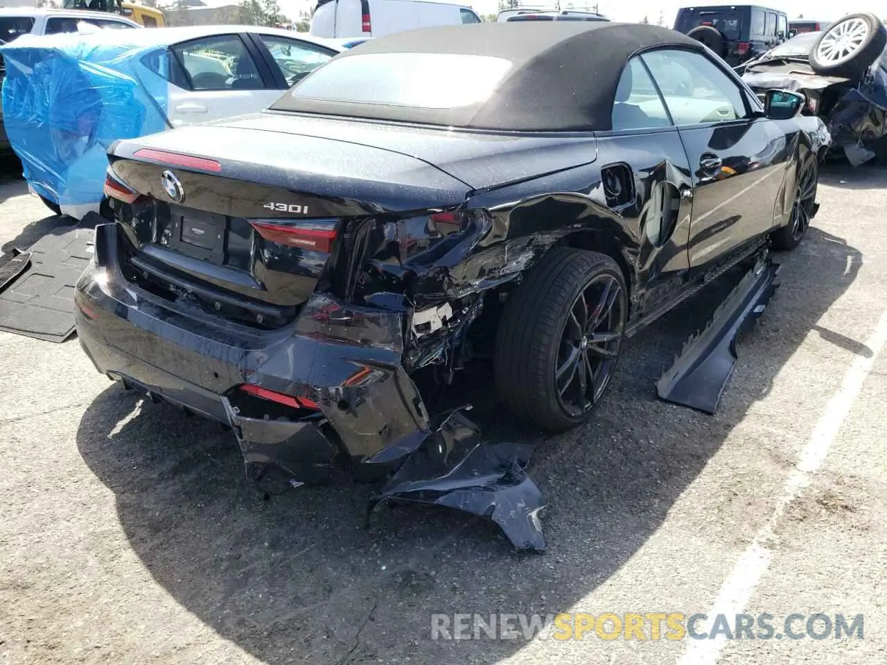 4 fotografías del automóvil dañado WBA23AT07NCH83244 BMW 4 SERIES 2022