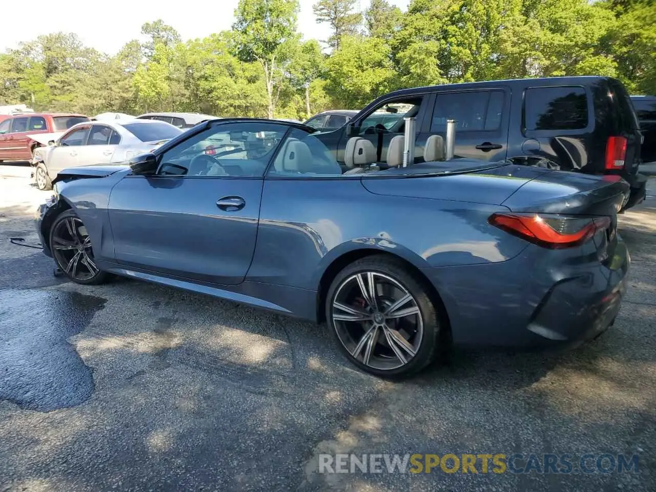 2 fotografías del automóvil dañado WBA23AT08NCJ80445 BMW 4 SERIES 2022