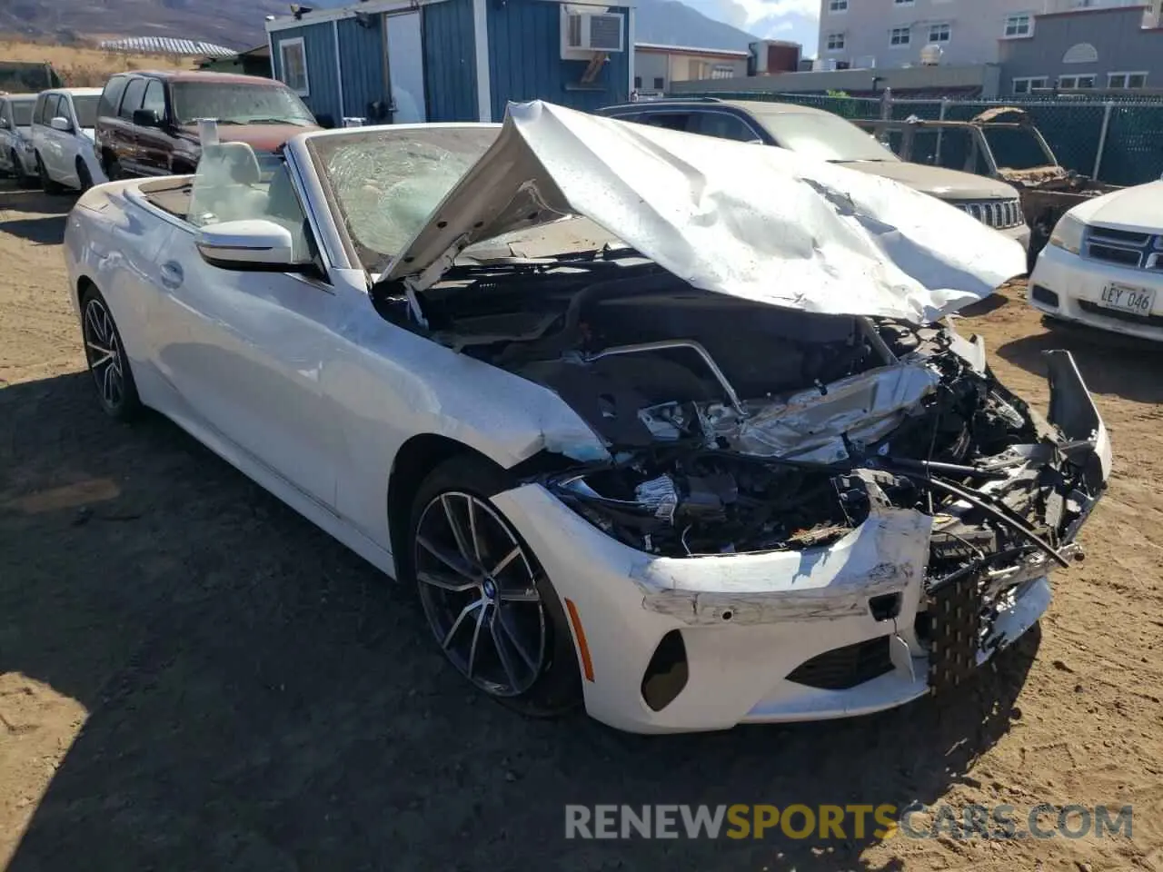 4 fotografías del automóvil dañado WBA43AT04NCJ02267 BMW 4 SERIES 2022