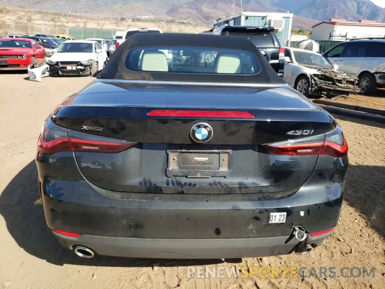 6 fotografías del automóvil dañado WBA43AT07NCJ02232 BMW 4 SERIES 2022