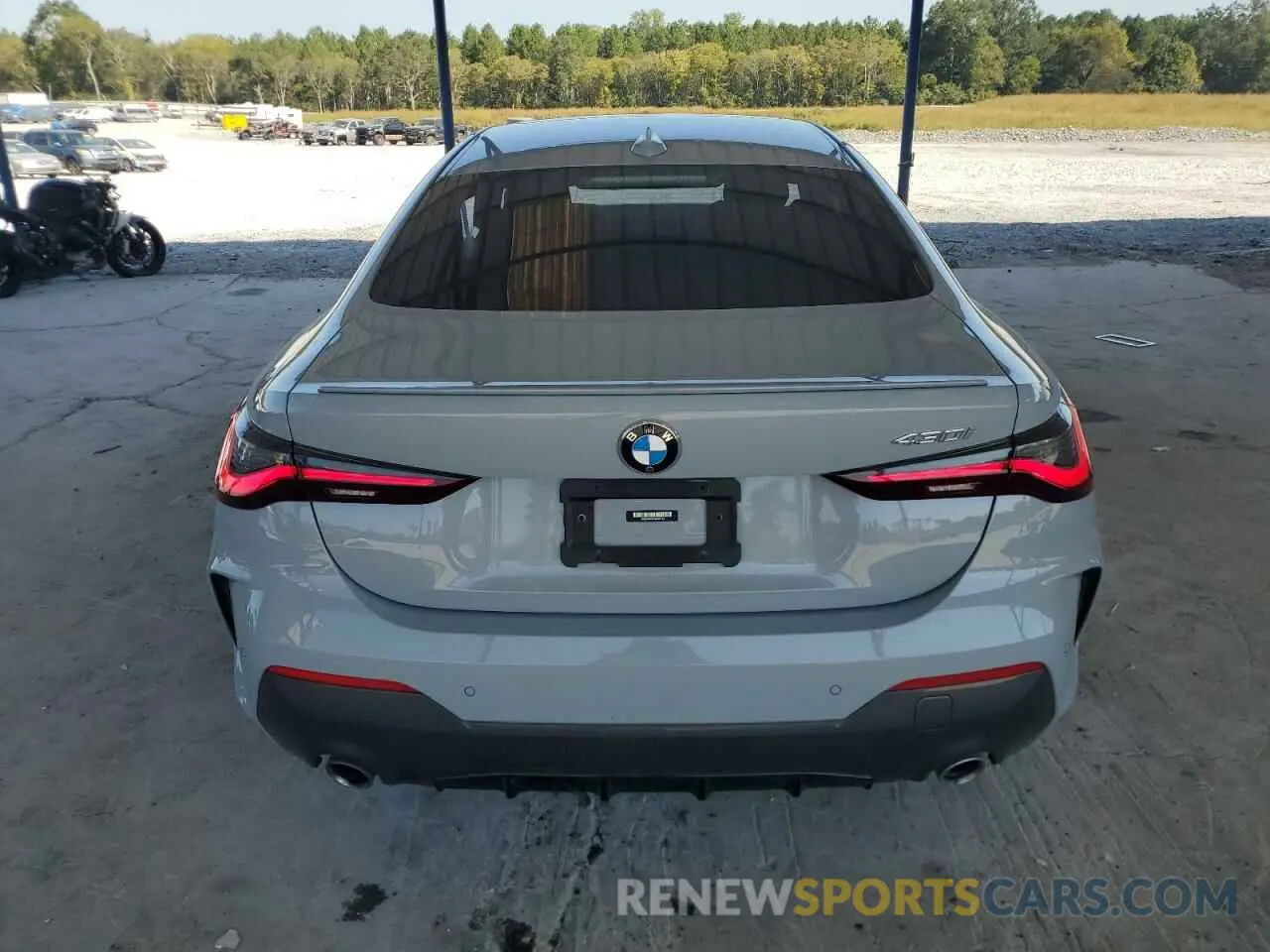 6 fotografías del automóvil dañado WBA53AP02NCK07114 BMW 4 SERIES 2022