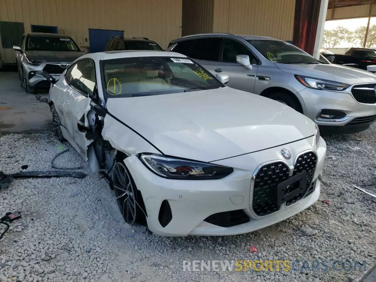 1 fotografías del automóvil dañado WBA53AP04NCH91602 BMW 4 SERIES 2022