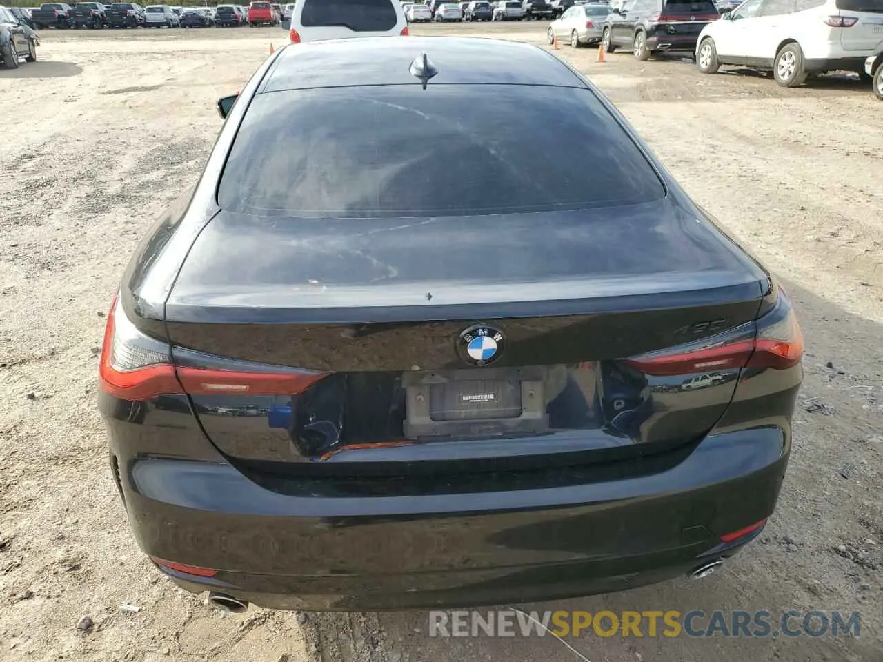 6 fotografías del automóvil dañado WBA53AP05NCJ14989 BMW 4 SERIES 2022