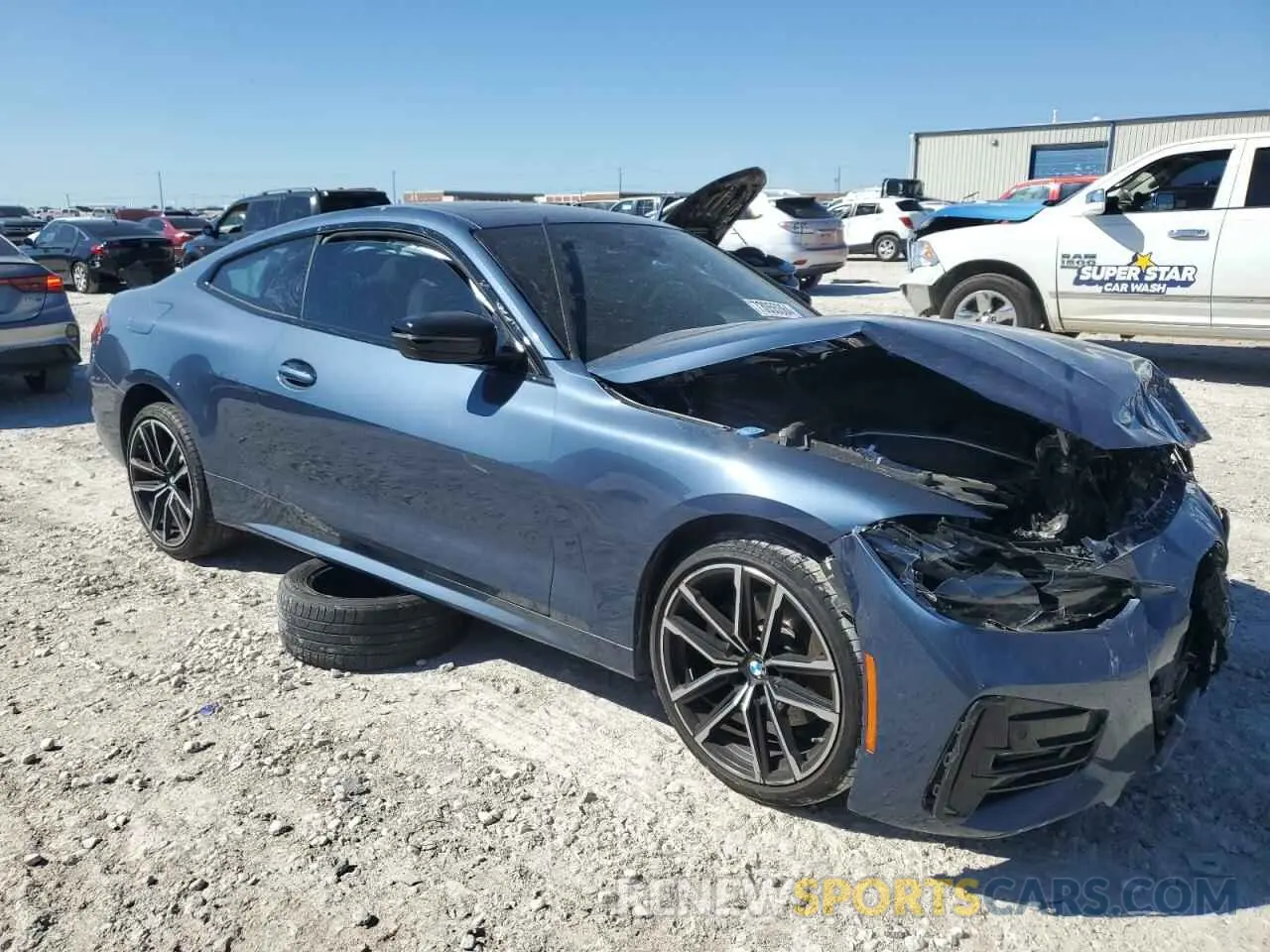 4 fotografías del automóvil dañado WBA53AP09NCJ66805 BMW 4 SERIES 2022