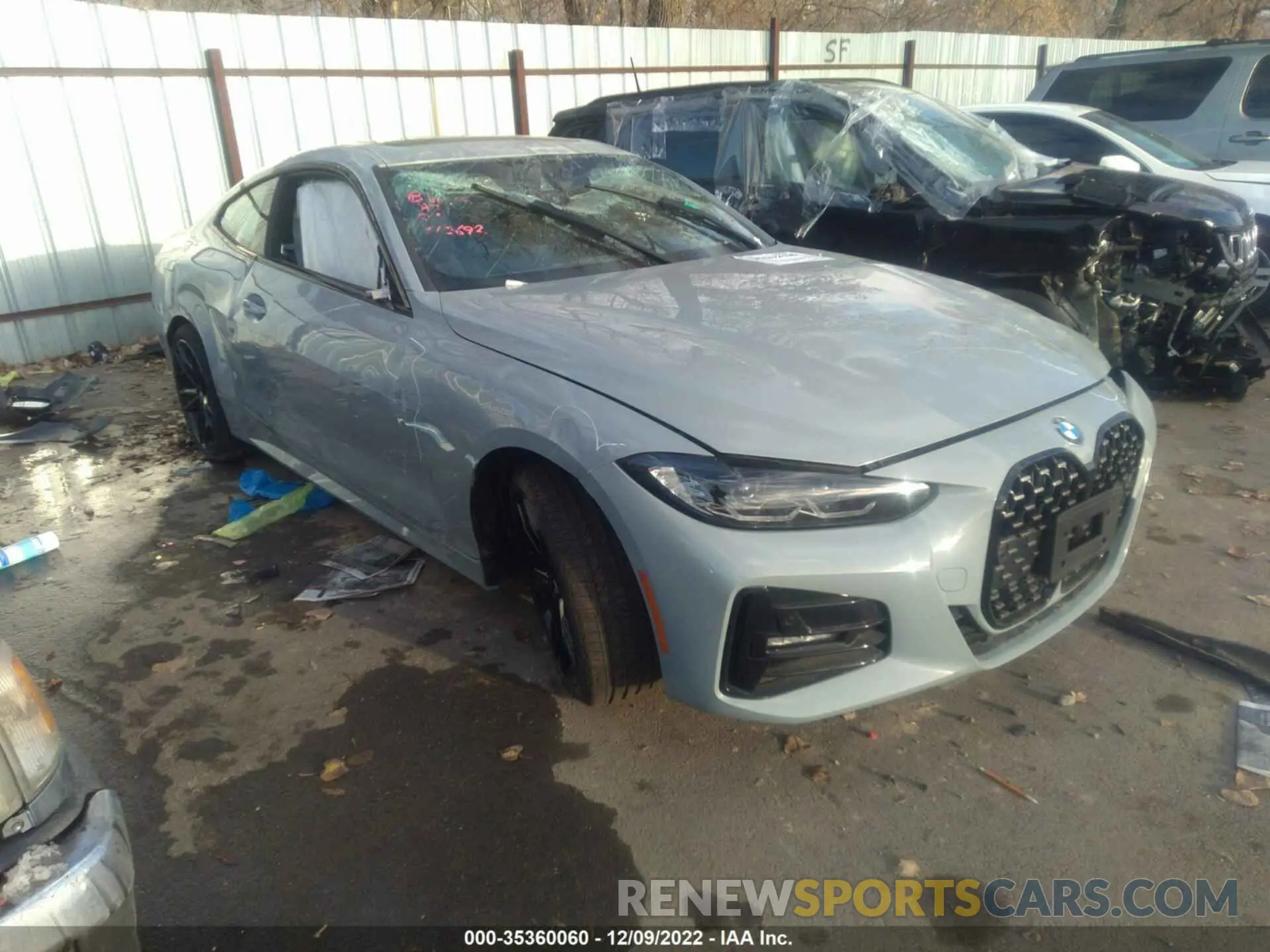 1 fotografías del automóvil dañado WBA73AP02NCK63692 BMW 4 SERIES 2022