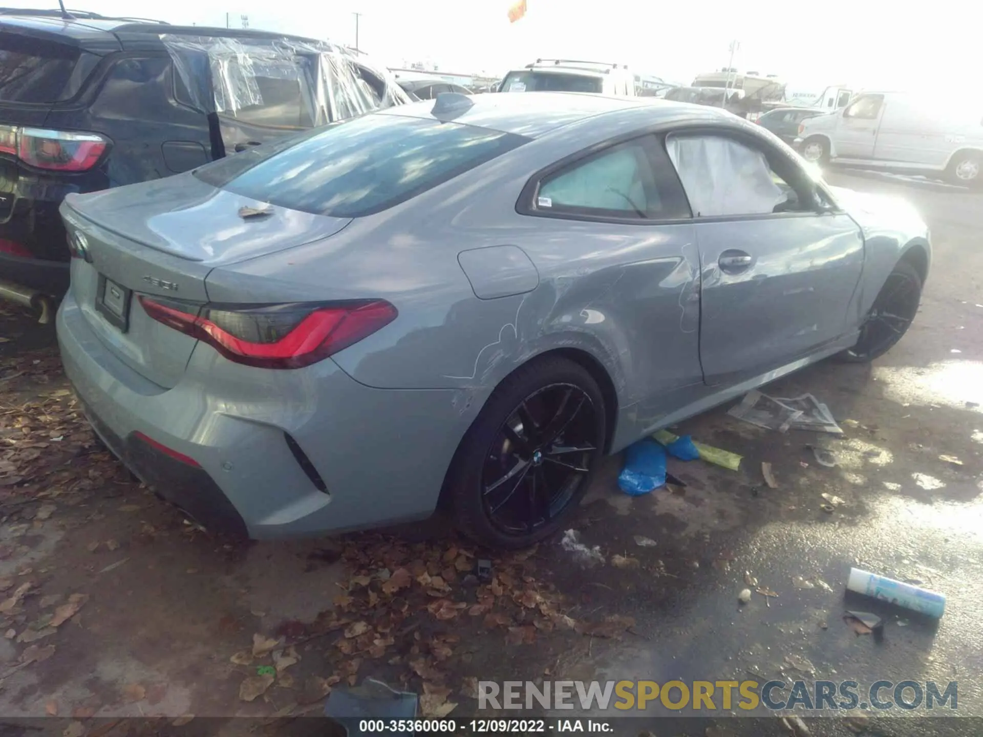 4 fotografías del automóvil dañado WBA73AP02NCK63692 BMW 4 SERIES 2022