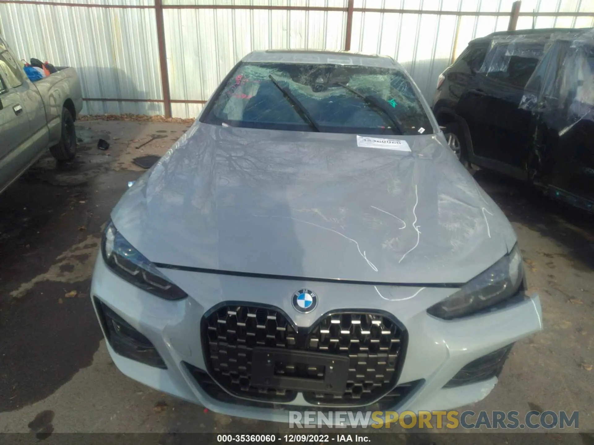 6 fotografías del automóvil dañado WBA73AP02NCK63692 BMW 4 SERIES 2022