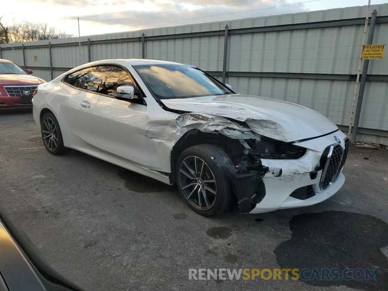 4 fotografías del automóvil dañado WBA73AP05NCJ20767 BMW 4 SERIES 2022