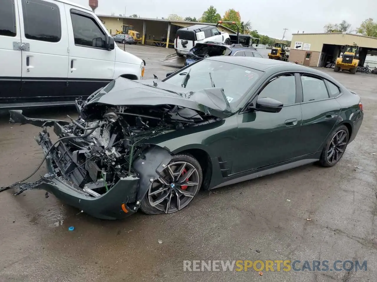 1 fotografías del automóvil dañado WBA73AV06PFP16975 BMW 4 SERIES 2023