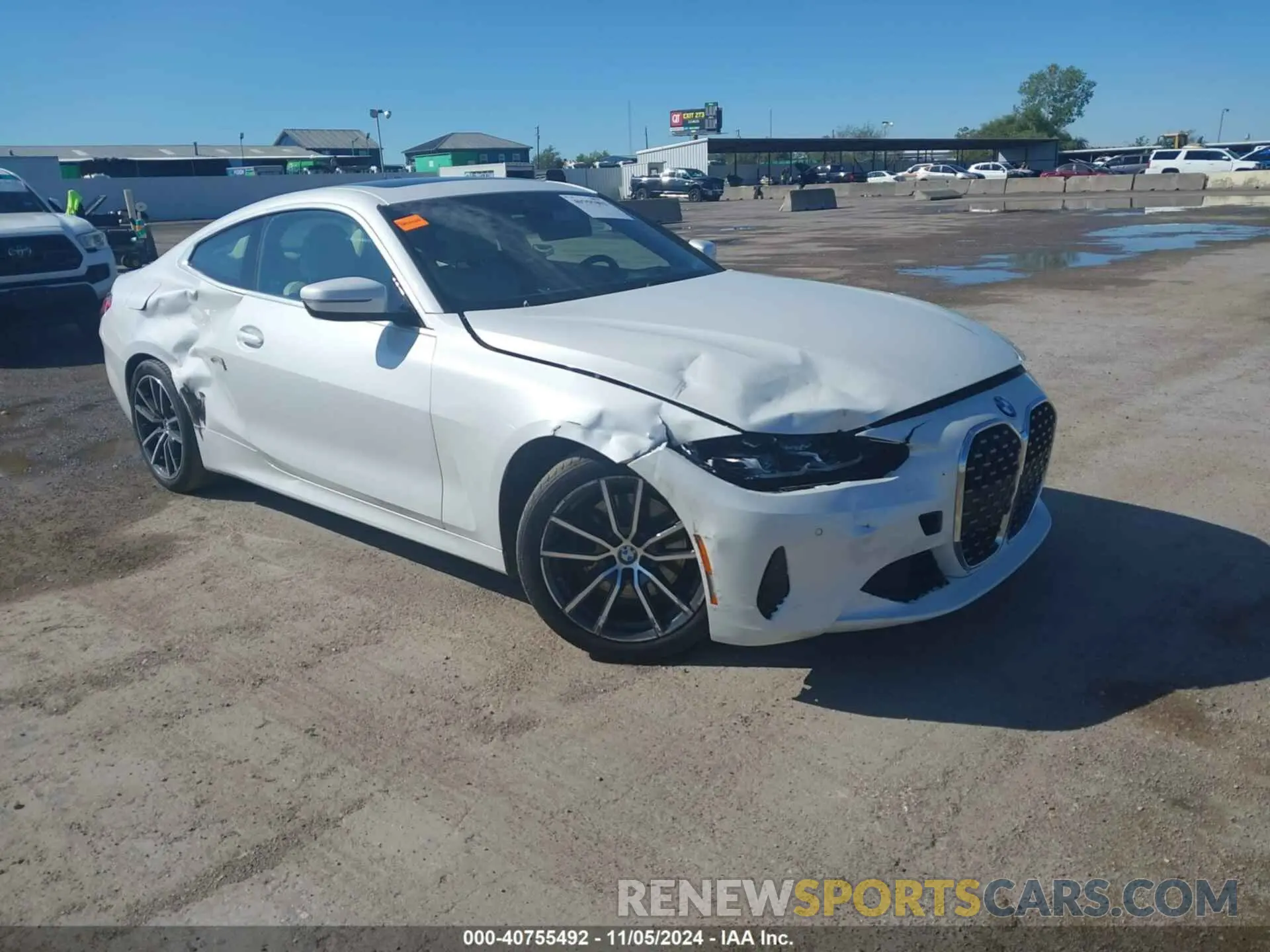 1 fotografías del automóvil dañado WBA53AP00RCN92257 BMW 4 SERIES 2024