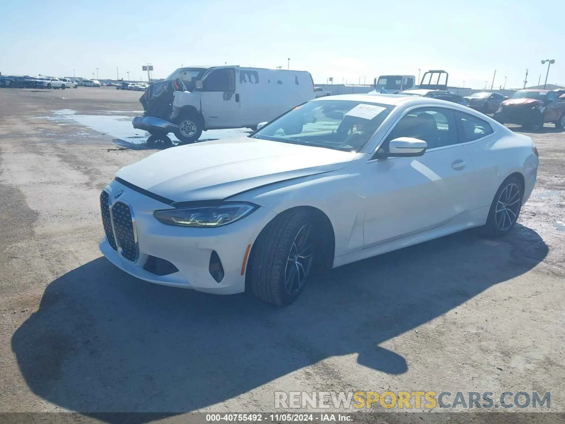 2 fotografías del automóvil dañado WBA53AP00RCN92257 BMW 4 SERIES 2024