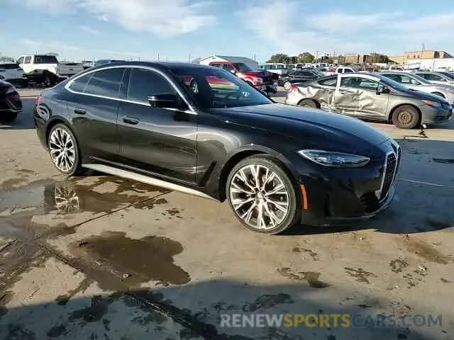 13 fotografías del automóvil dañado WBA63AV01RFP84678 BMW 4 SERIES 2024