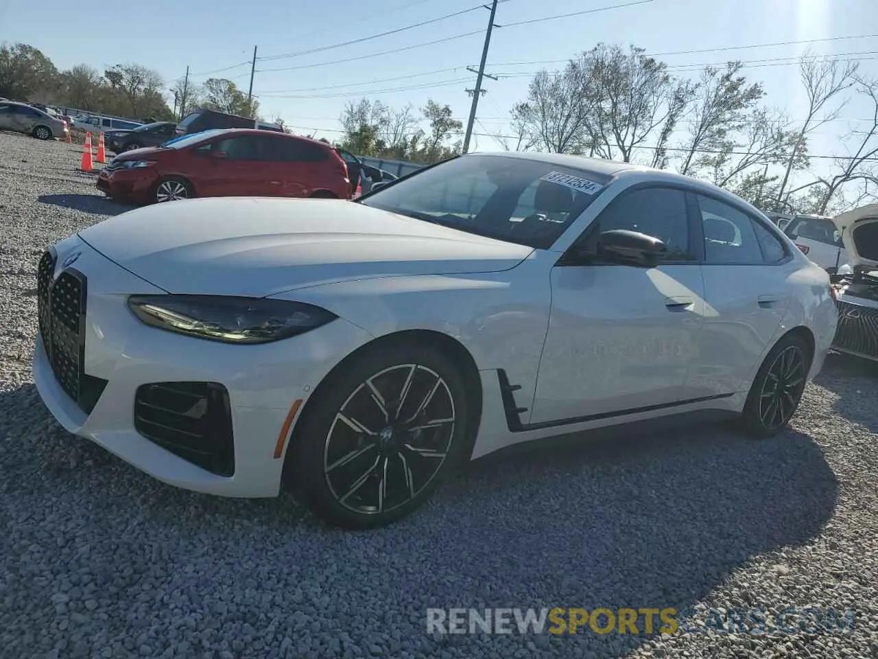 1 fotografías del automóvil dañado WBA63AV07RFR81032 BMW 4 SERIES 2024