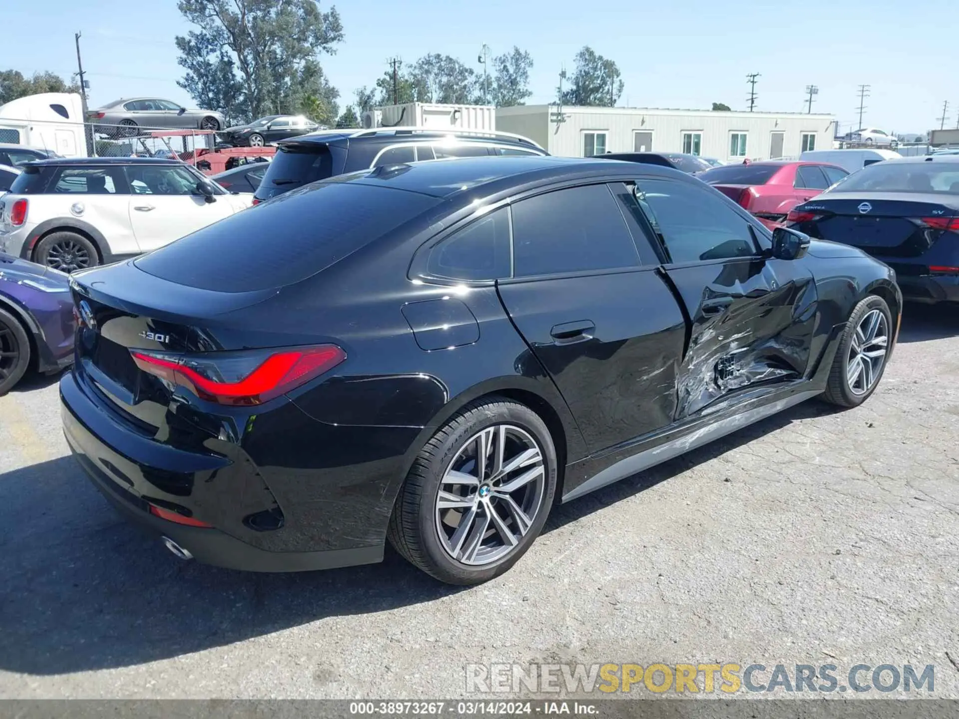 4 fotografías del automóvil dañado WBA63AV00RFR33372 BMW 4 SERIES GRAN COUPE 2024