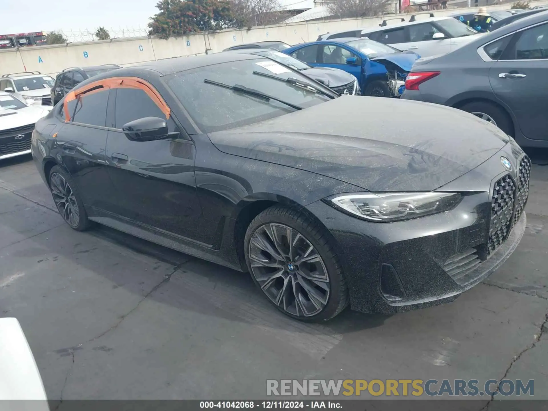 1 fotografías del automóvil dañado WBA63AV04RFS28722 BMW 4 SERIES GRAN COUPE 2024