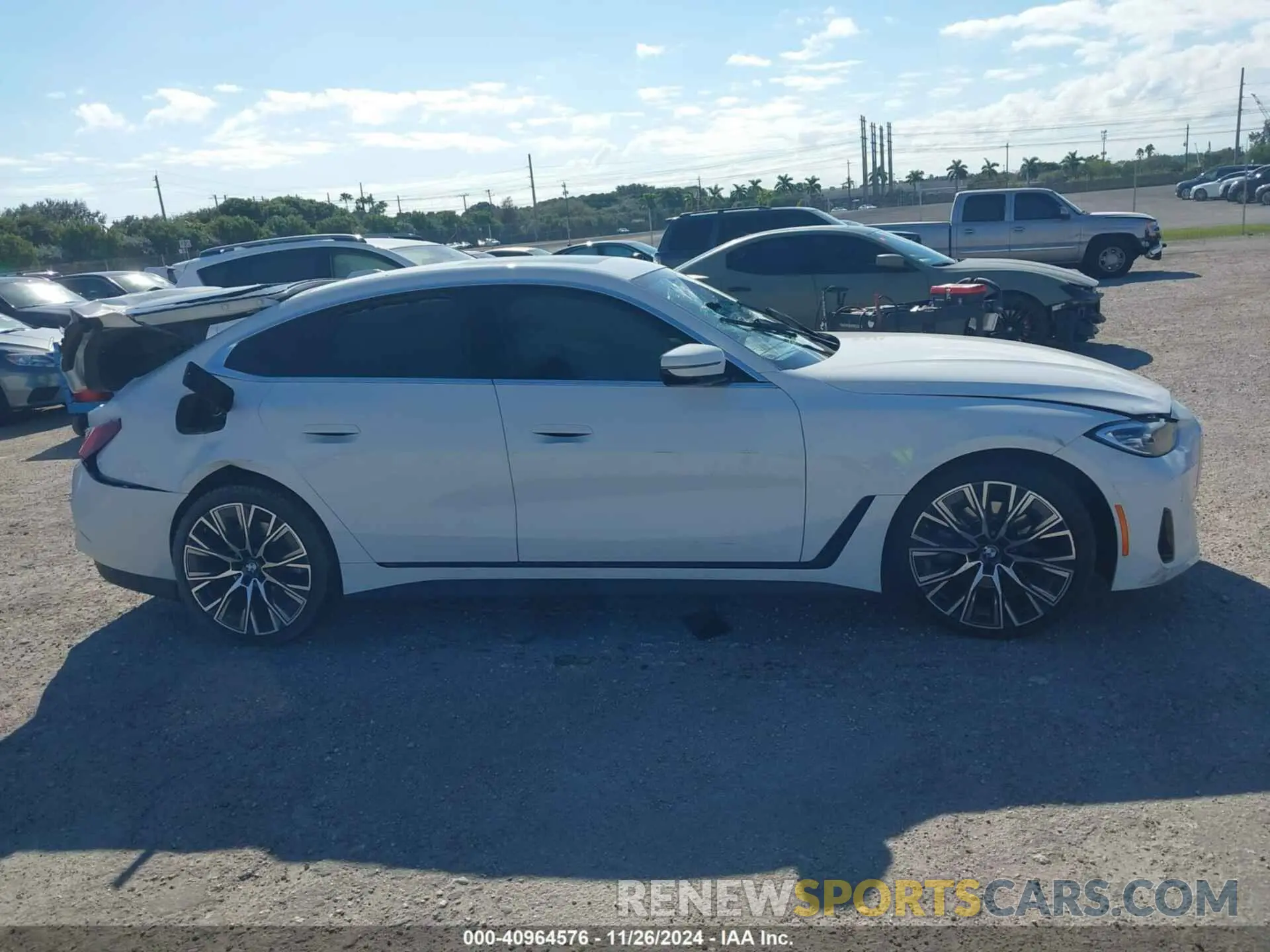 13 fotografías del automóvil dañado WBA63AV08RFR05318 BMW 4 SERIES GRAN COUPE 2024