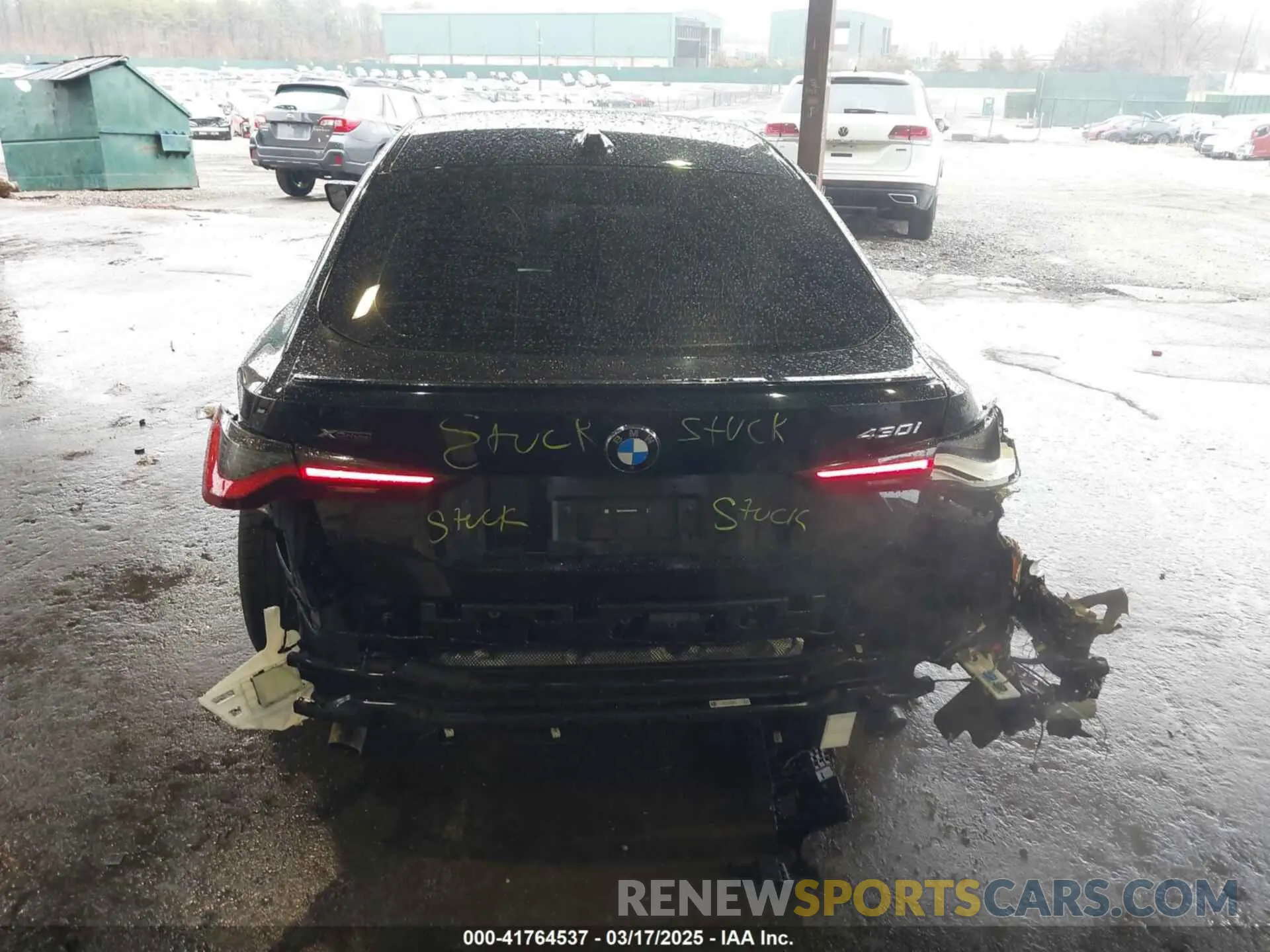 17 fotografías del automóvil dañado WBA73AV03RFR92792 BMW 4 SERIES GRAN COUPE 2024