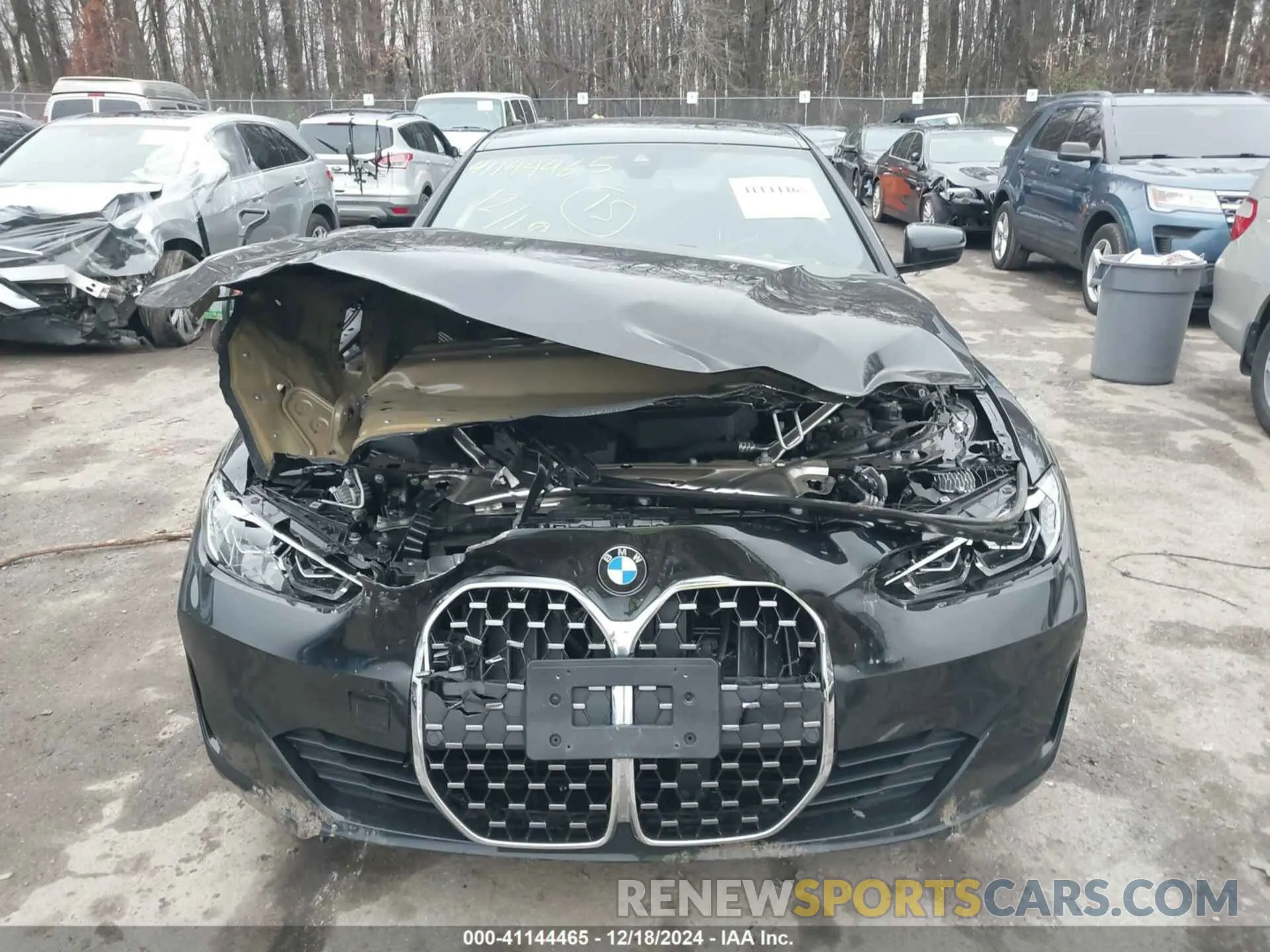 11 fotografías del automóvil dañado WBA73AV05RFS35389 BMW 4 SERIES GRAN COUPE 2024