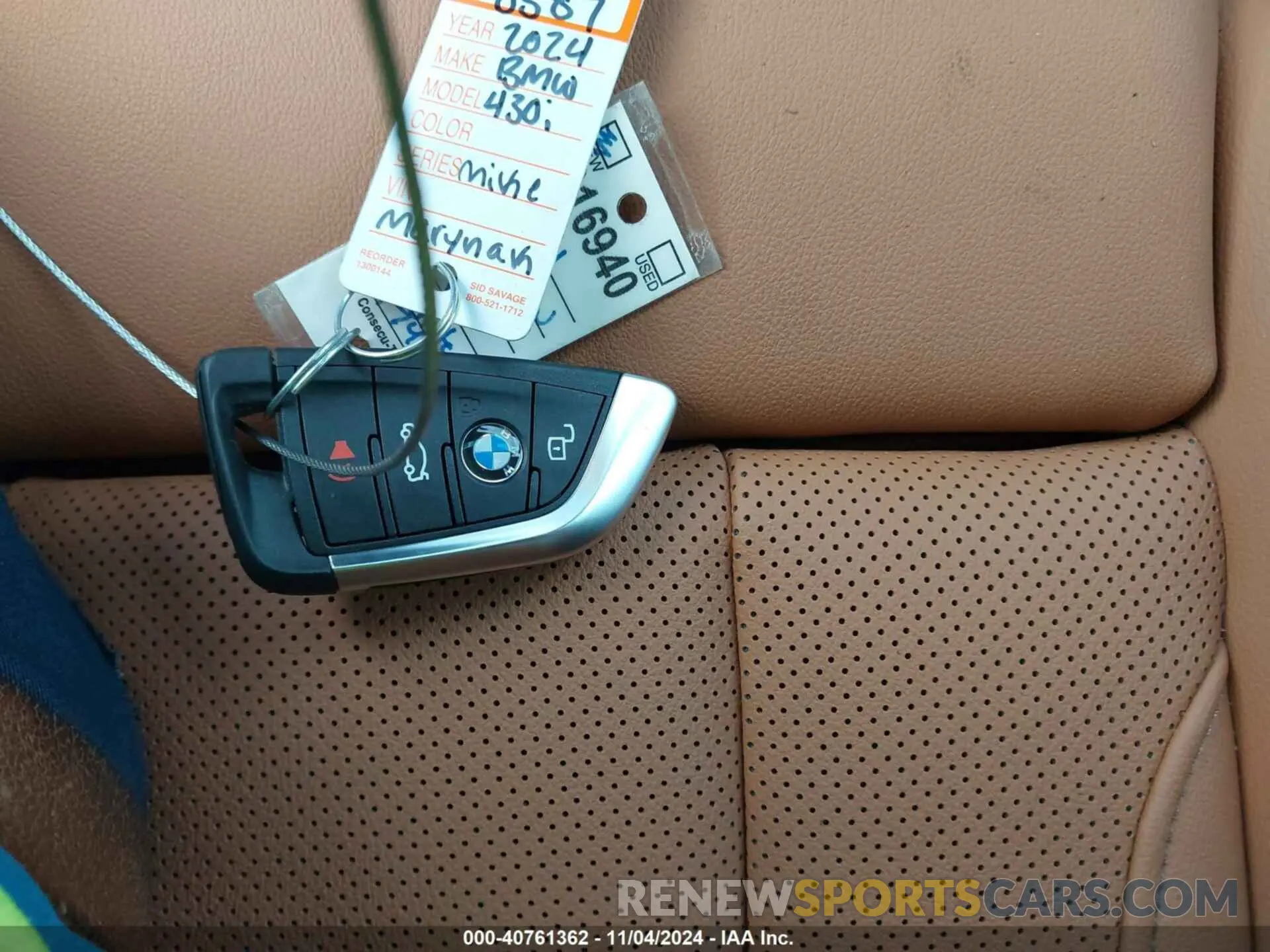 11 fotografías del automóvil dañado WBA73AV07RFR74392 BMW 4 SERIES GRAN COUPE 2024
