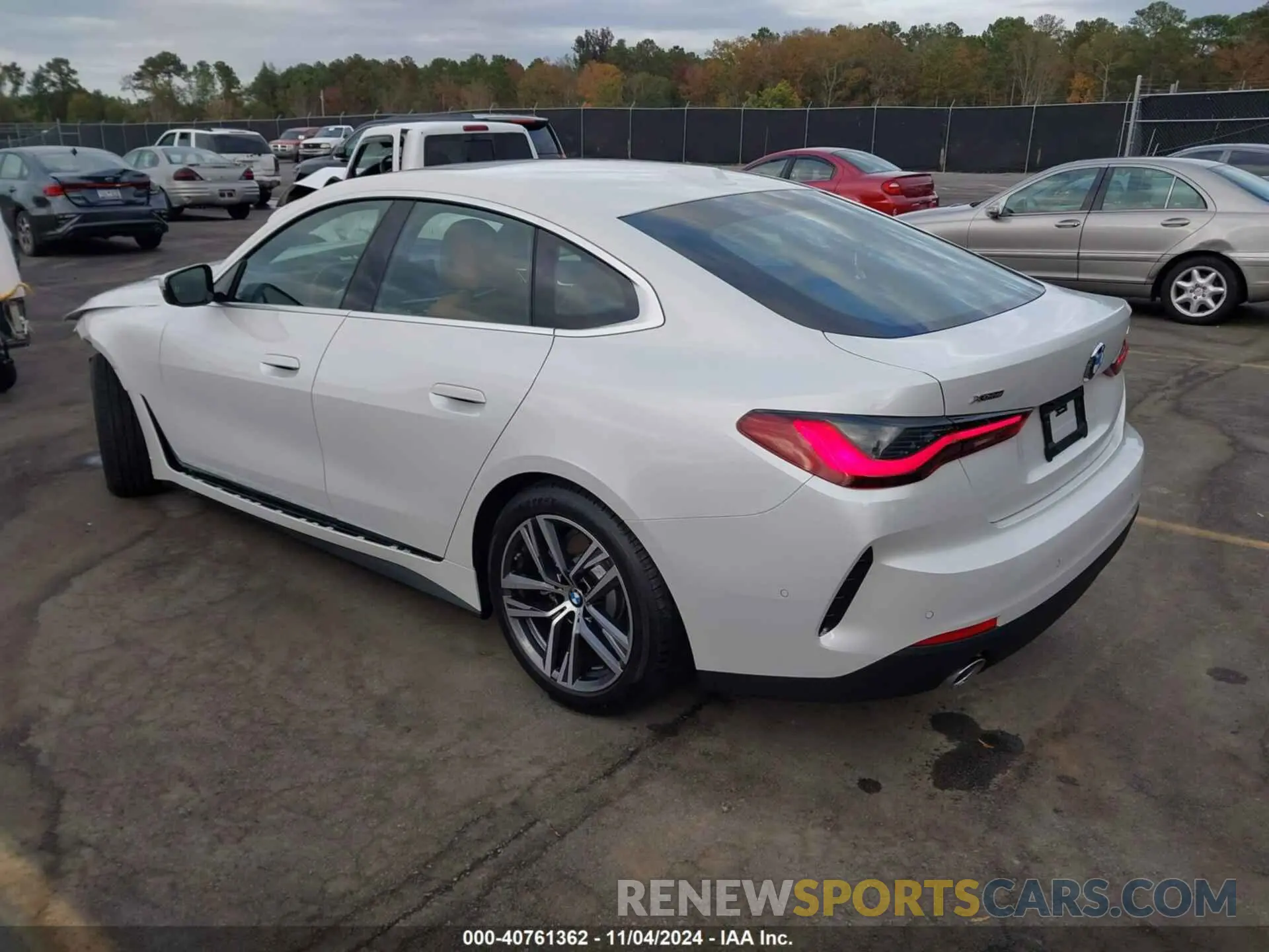 3 fotografías del automóvil dañado WBA73AV07RFR74392 BMW 4 SERIES GRAN COUPE 2024