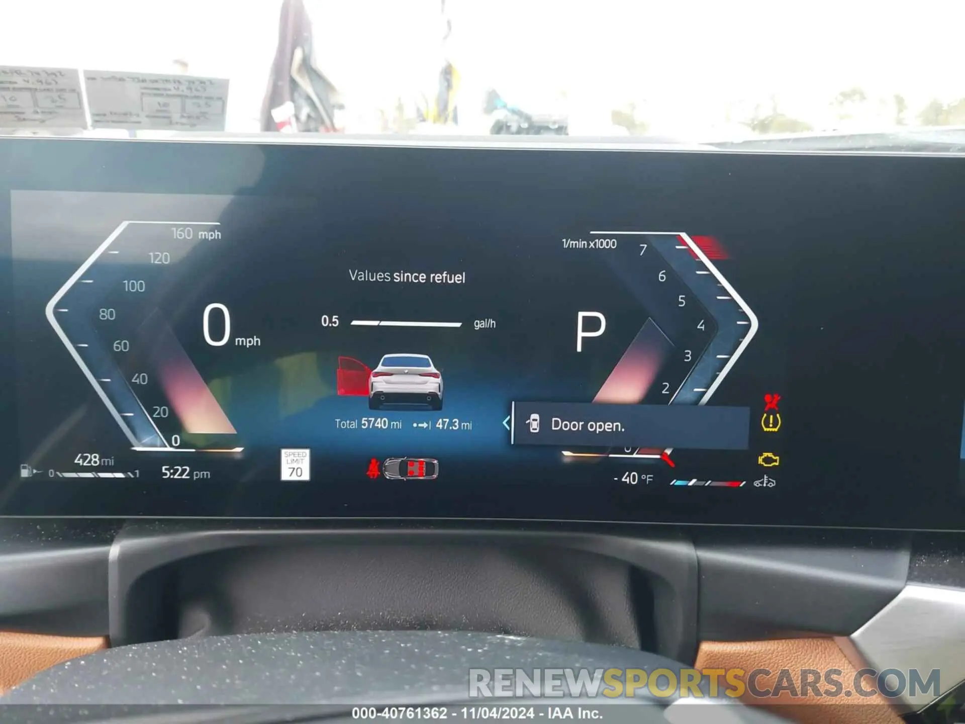 7 fotografías del automóvil dañado WBA73AV07RFR74392 BMW 4 SERIES GRAN COUPE 2024
