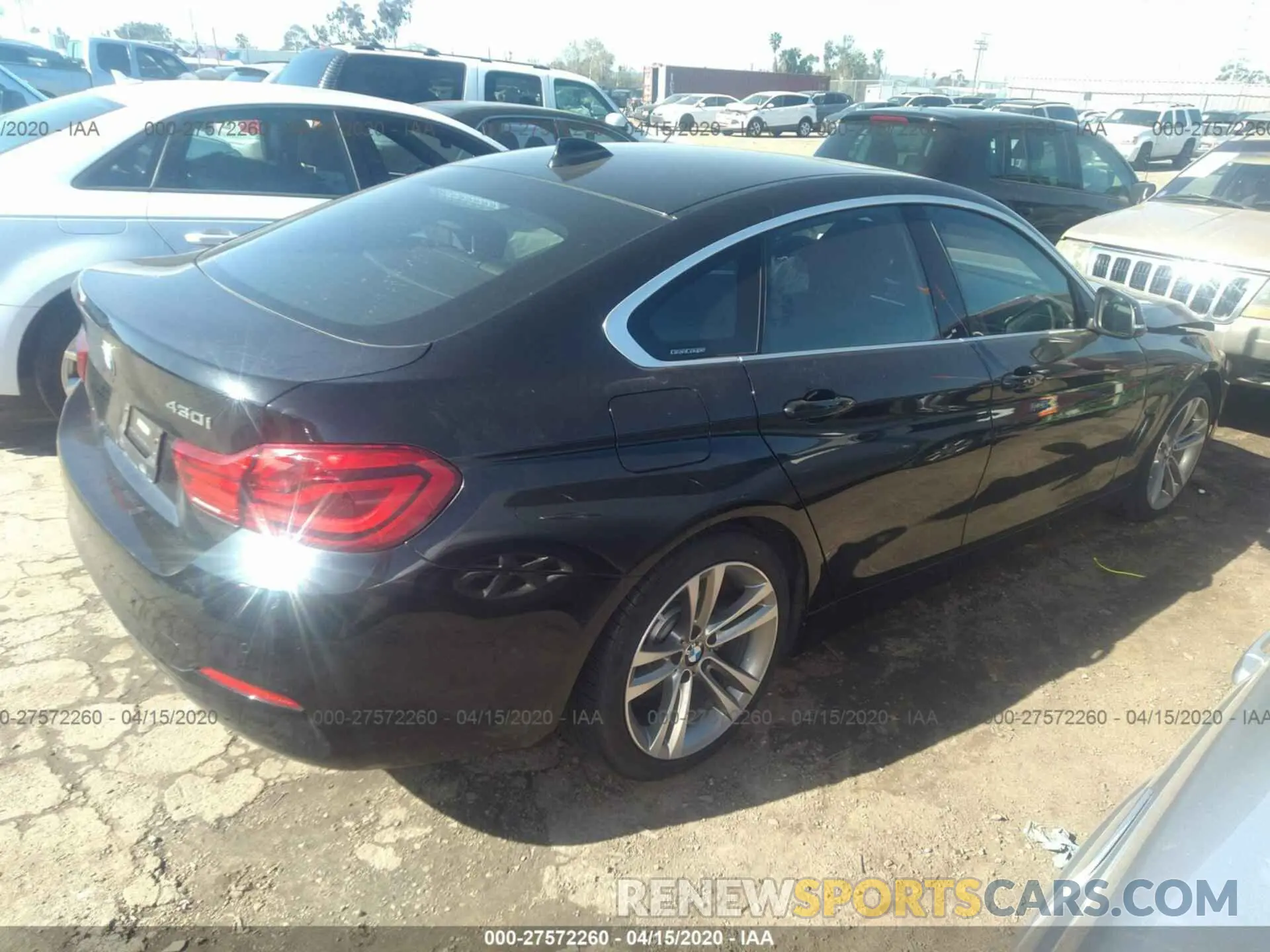 4 fotografías del automóvil dañado WBA4J1C50KBU67385 BMW 430I 2019